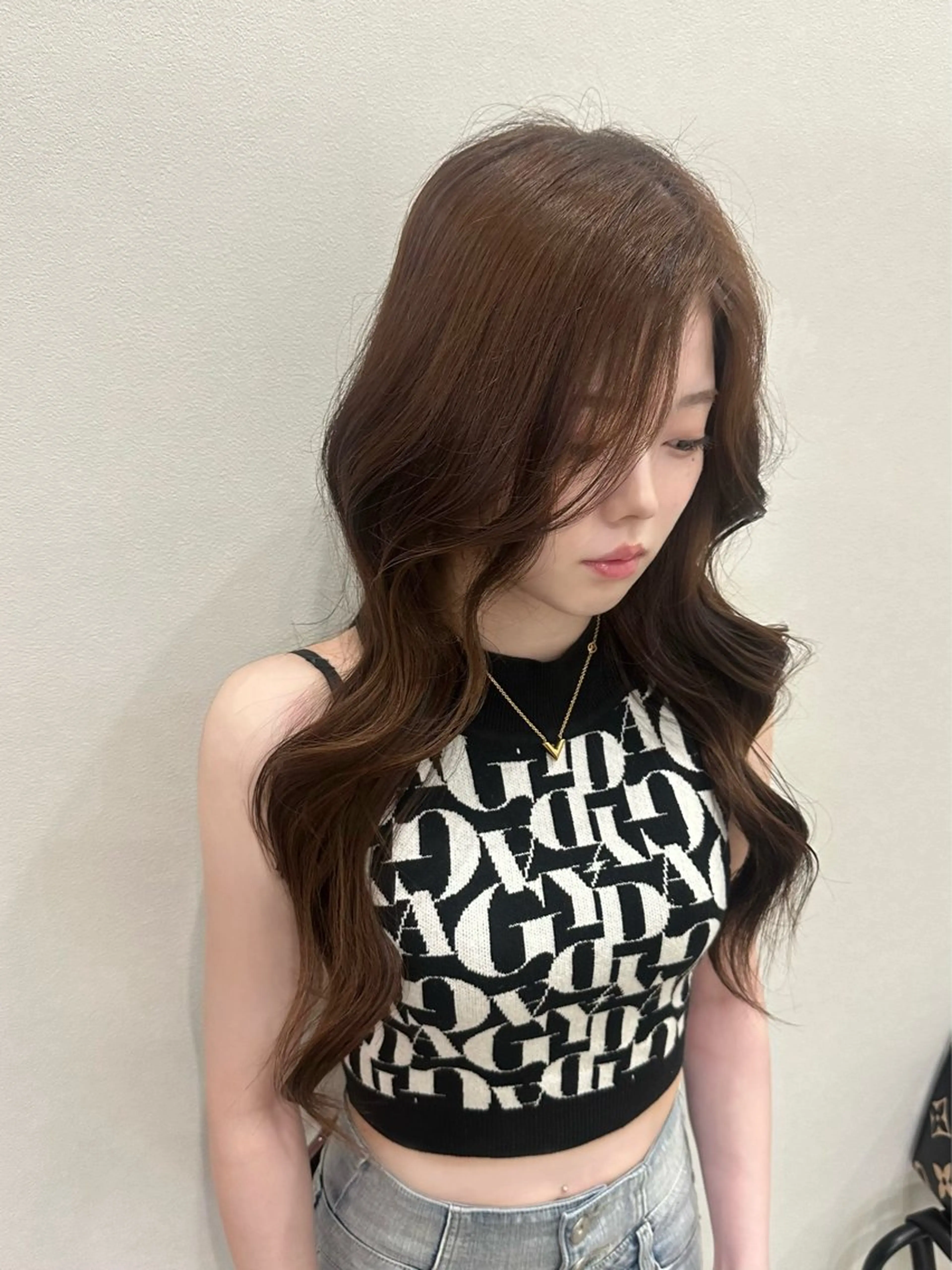 ロング カラー ブラウンカラー Rei /透明感×韓国ヘアのヘアスタイル