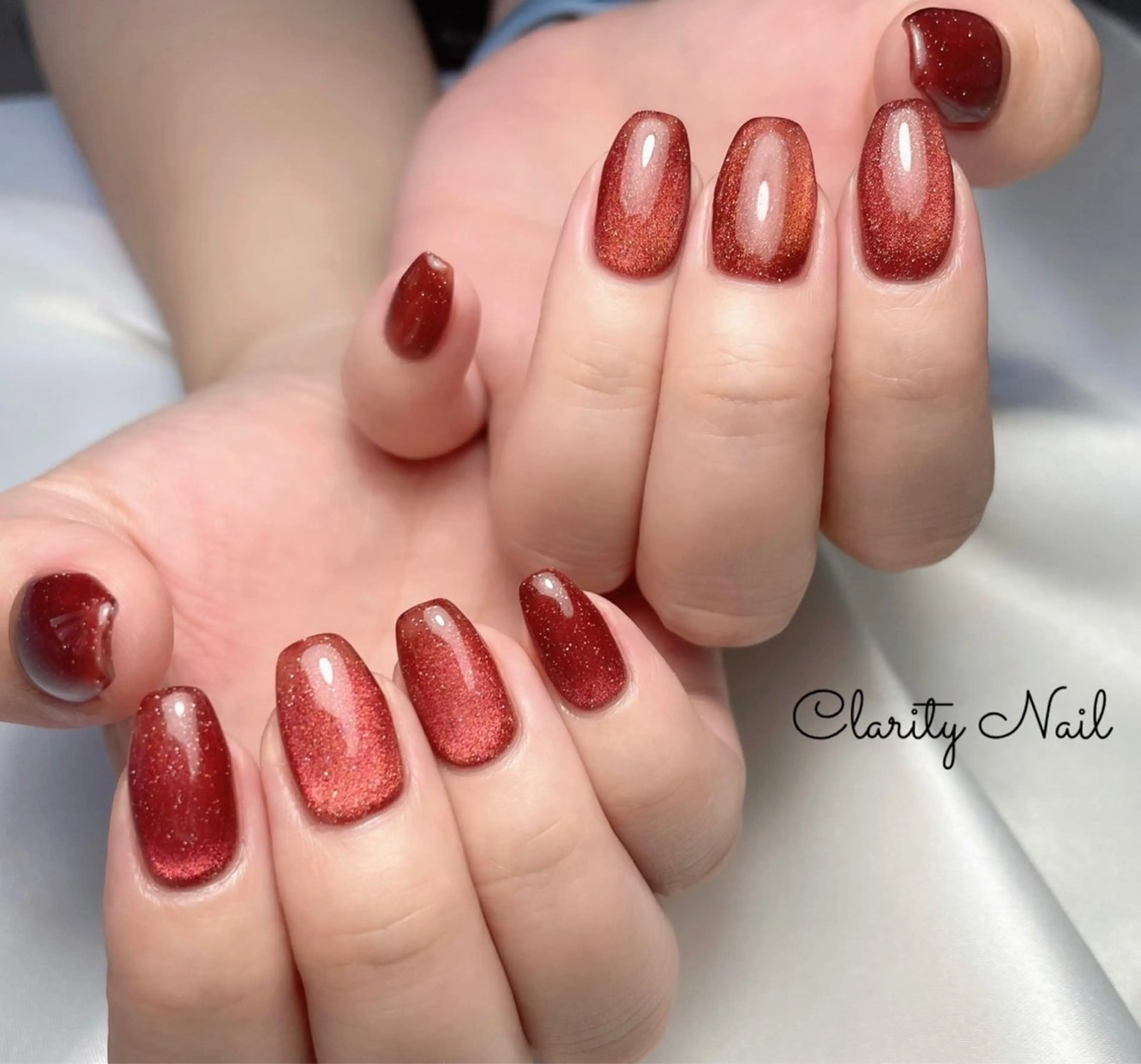 ネイル マグネットネイル ワンカラーネイル ハンドネイル Clarity Nailのネイルデザイン