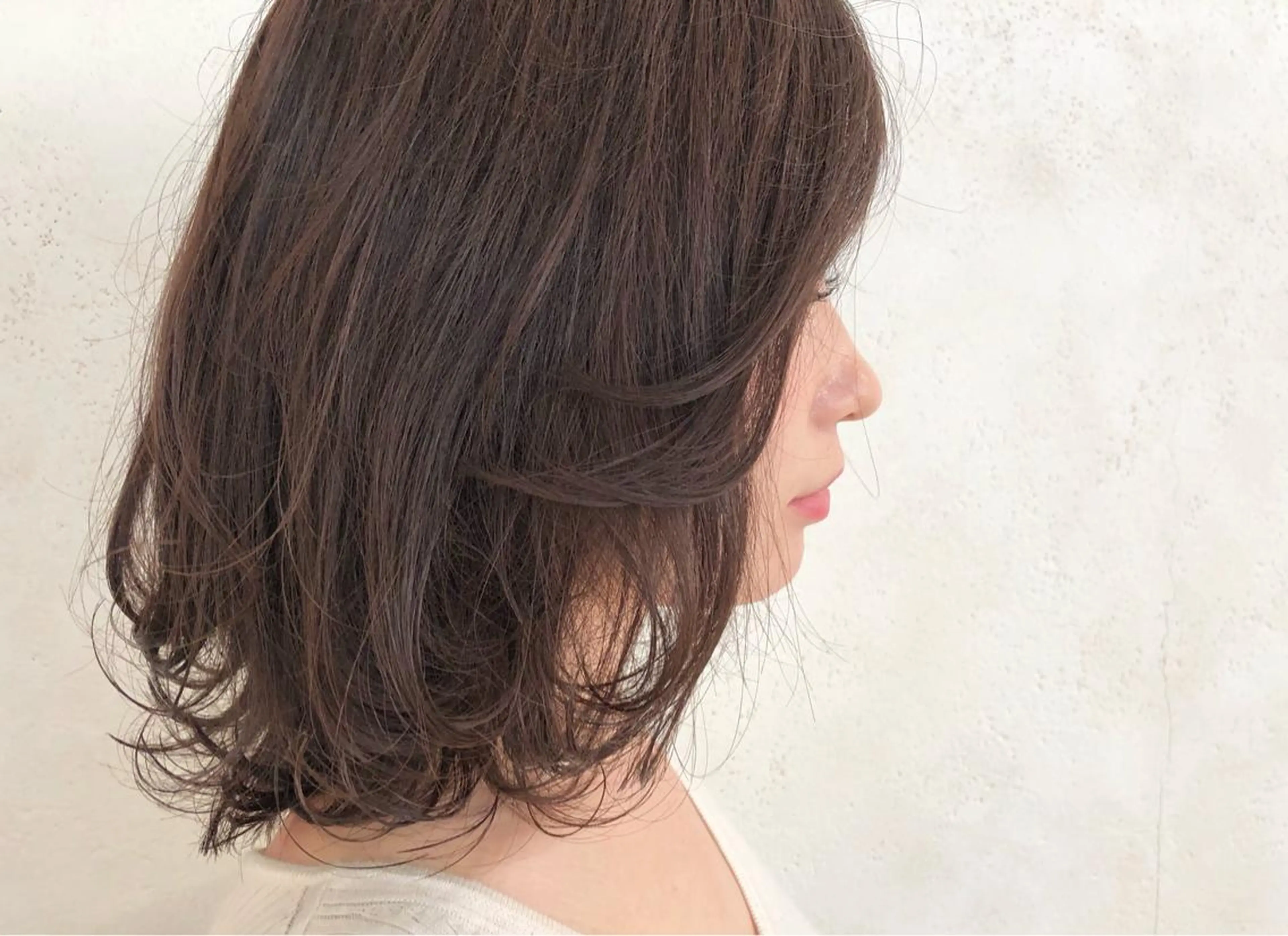 ミディアム カラー ミディアムレイヤー レイヤーカット Saori / さおりのヘアスタイル