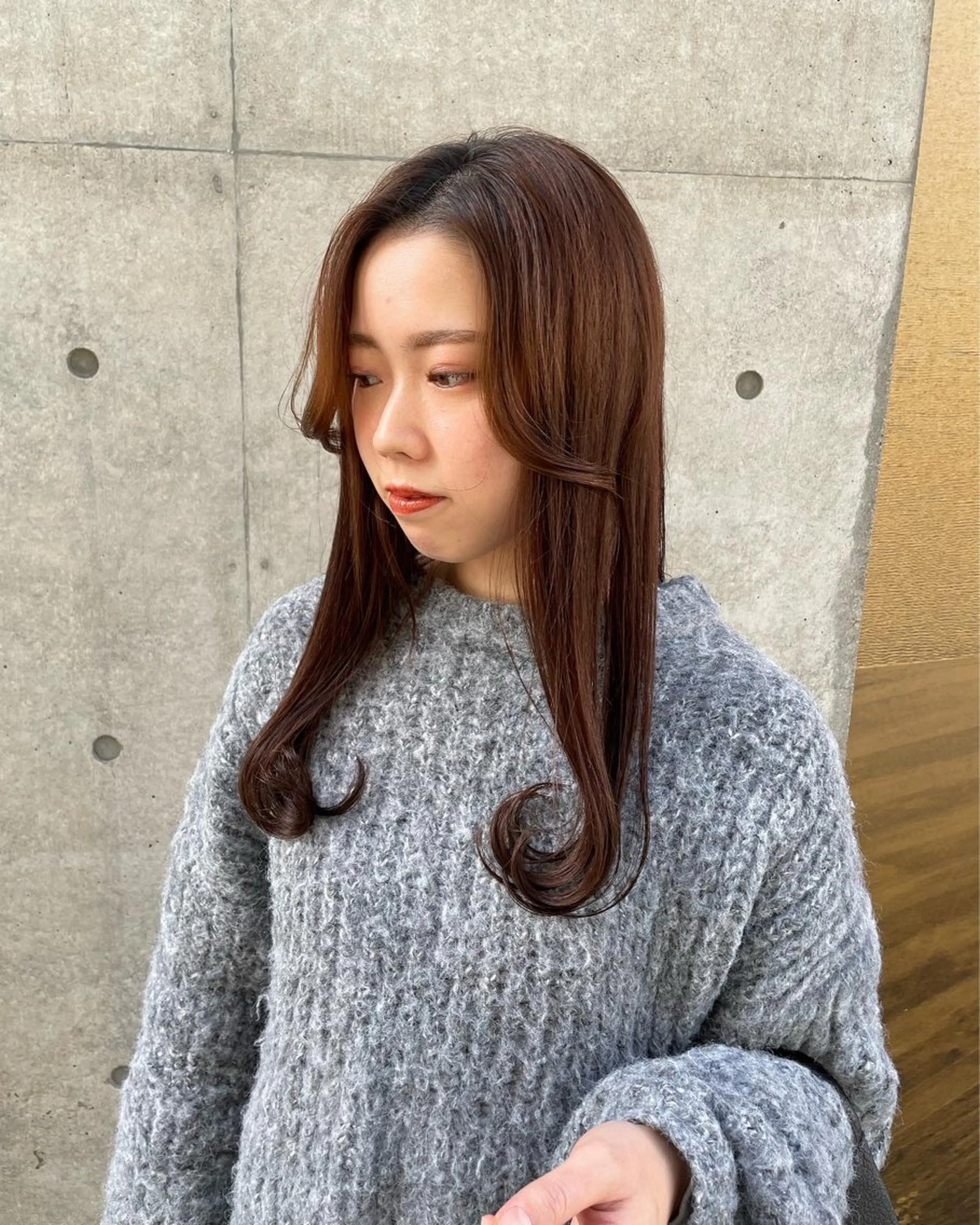 セミロング カラー カット ヘアカラー パーマ トリートメント ボブ／パーマ指名 No. 1🍃れんとのヘアスタイル