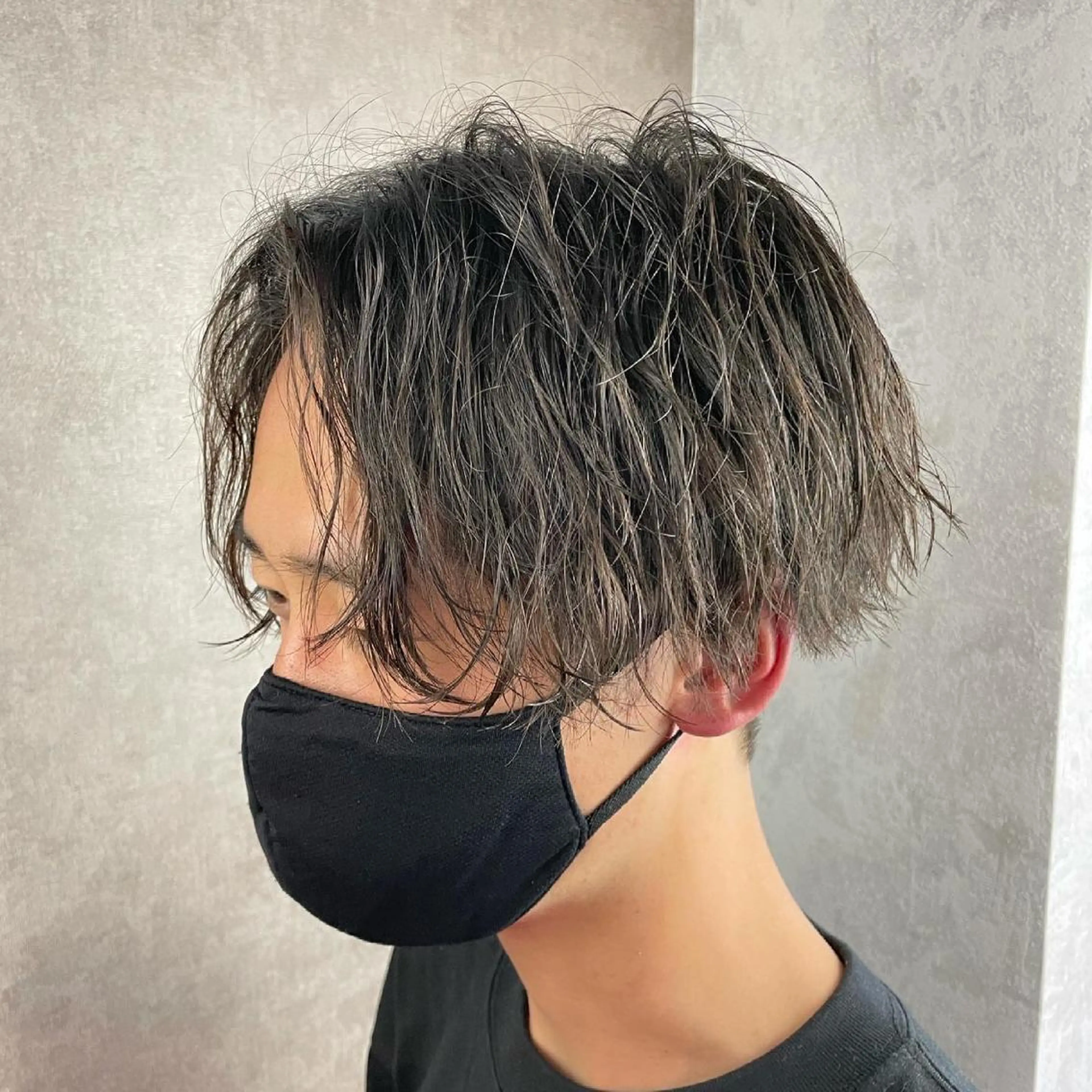 ミディアム パーマ メンズ メンズ専門 中島俊【朝霞】のヘアスタイル