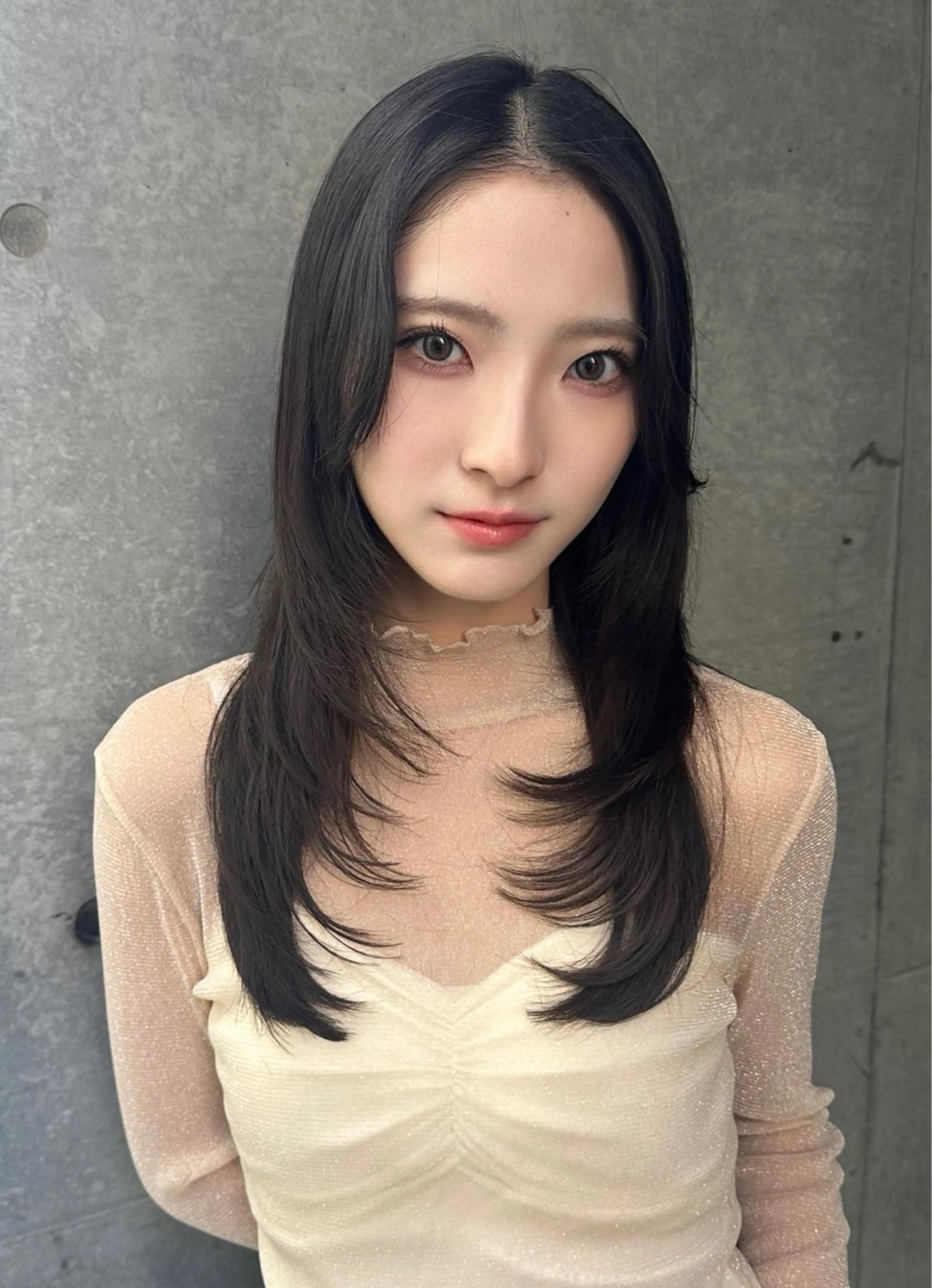 ロング カット ヘアカラー レイヤー/顔周り /ボブ/銀座/サラのヘアスタイル