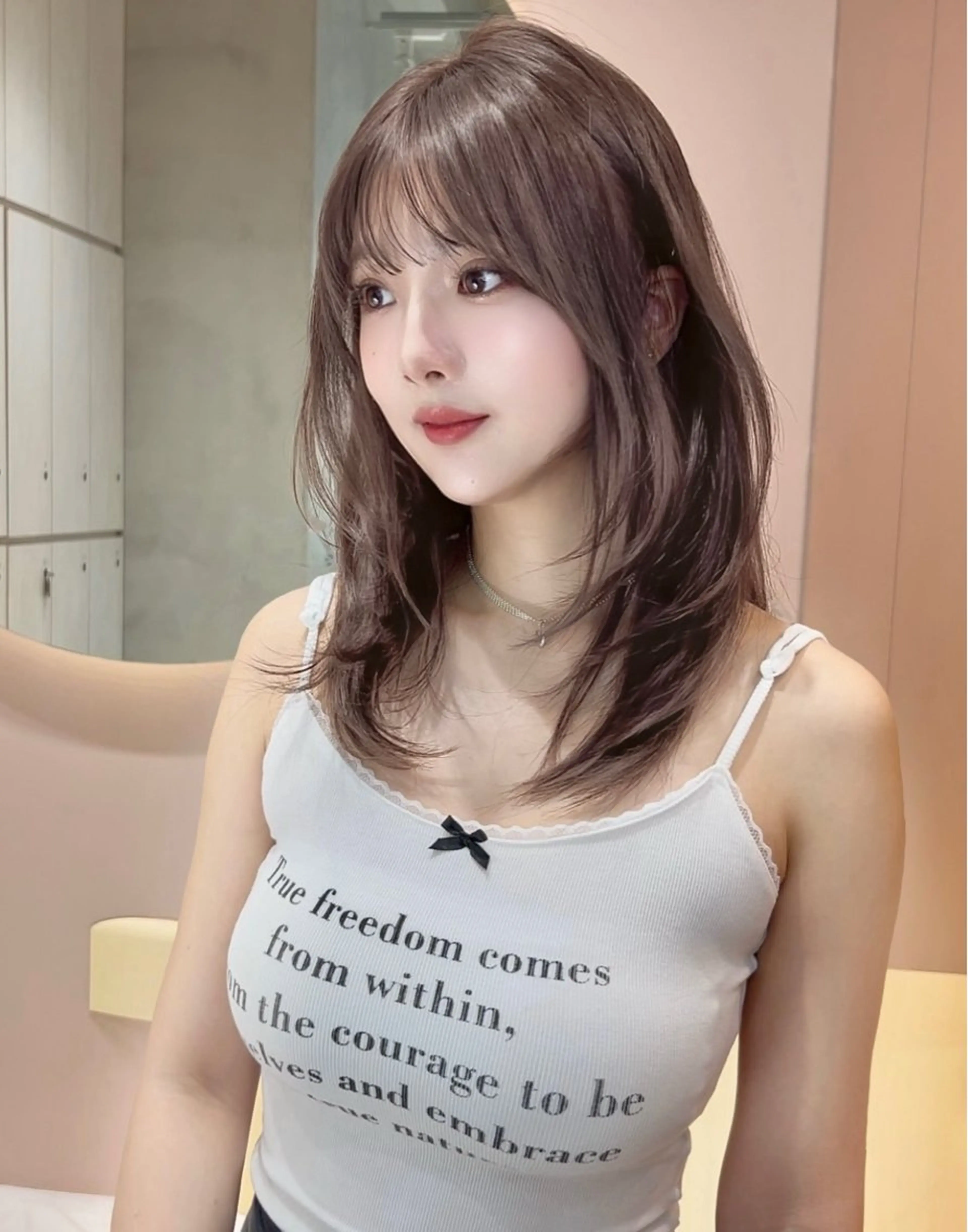 ミディアム カラー ヘアアレンジ カット ヘアカラー 縮毛矯正 美髪矯正🫧/ 吉田こうすけのヘアスタイル