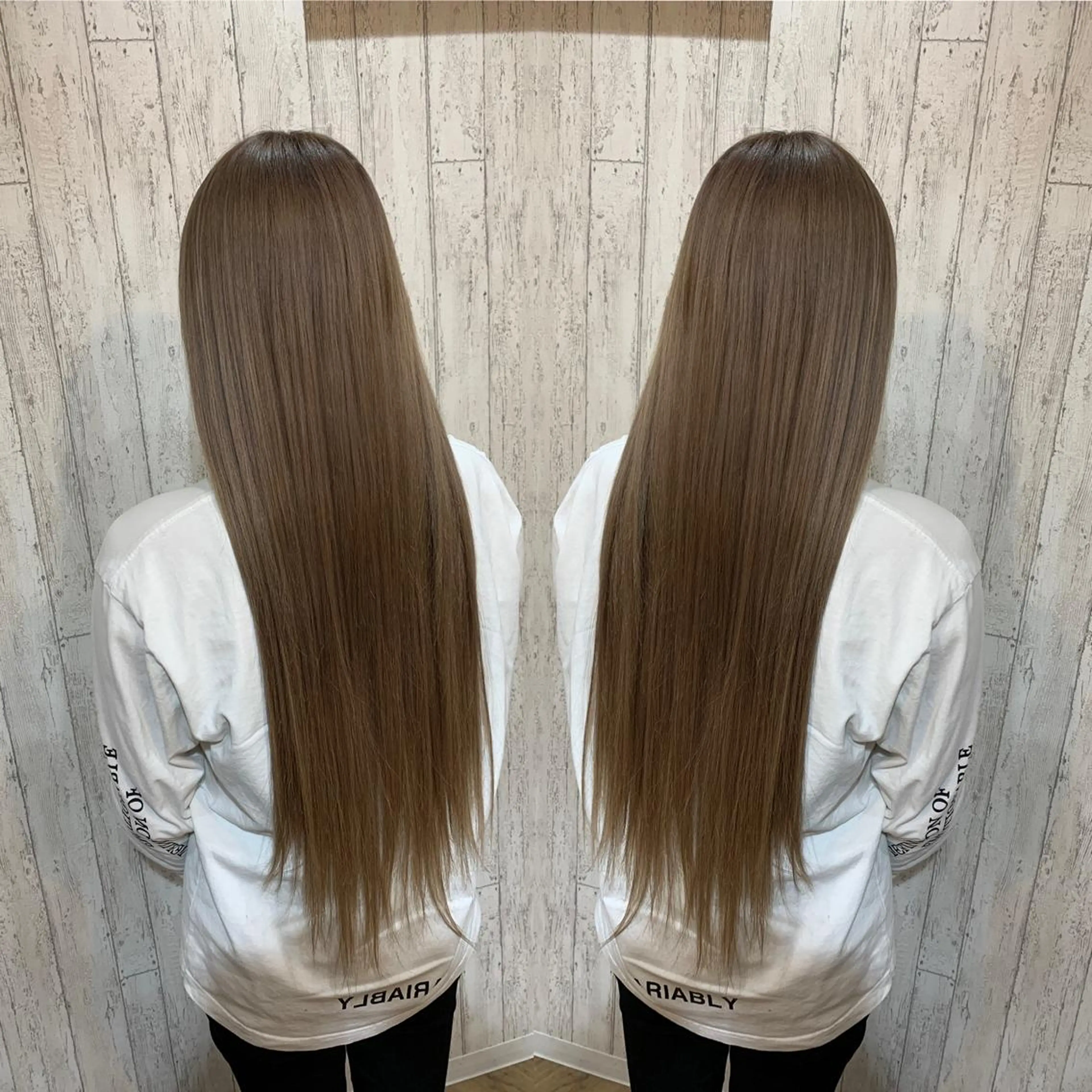 ミディアム カラー ヘアアレンジ 🔥ハイトーンカラー ギャルNAOKI🔥のヘアスタイル