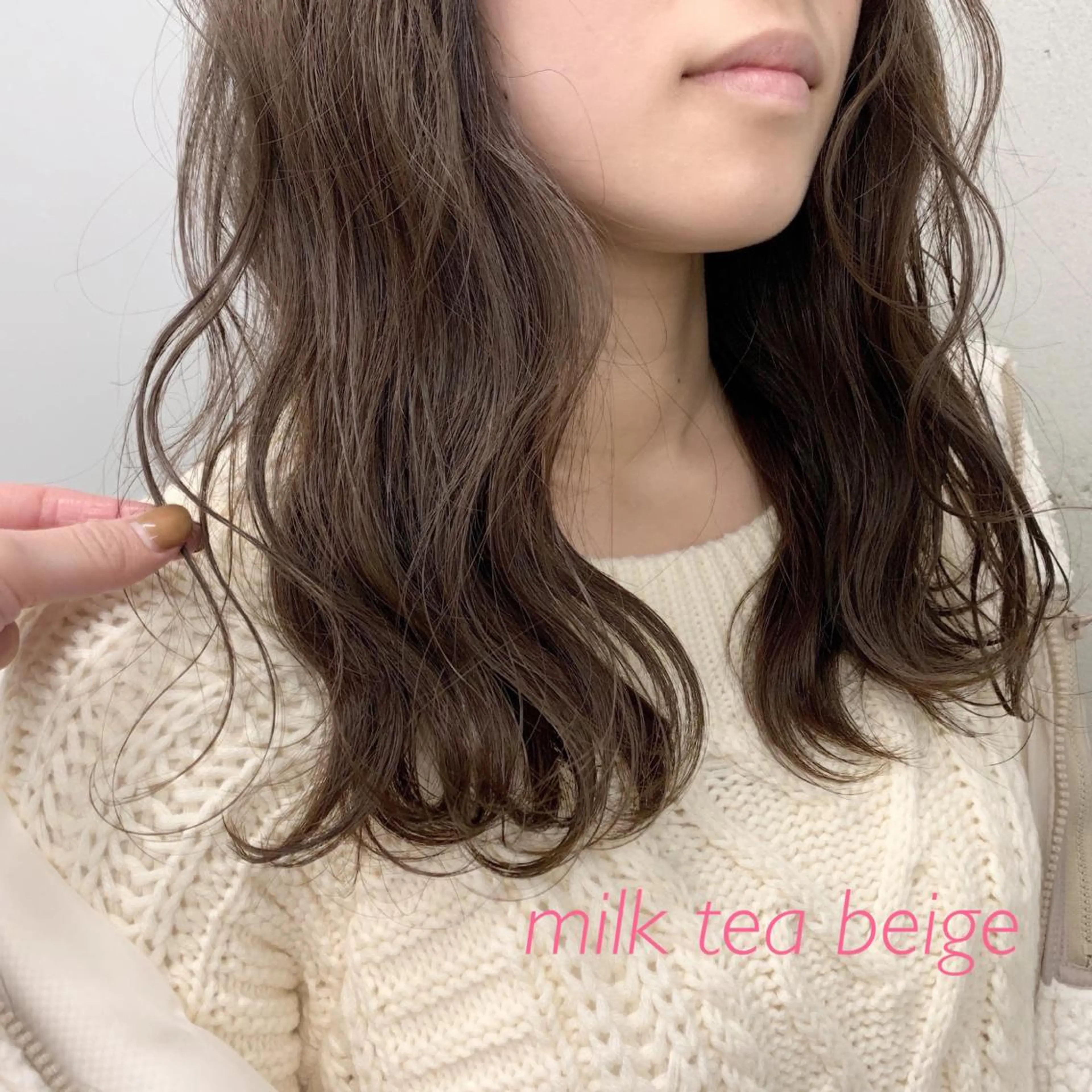 カラー 透明感/オリーブ/ グレージュ/YUKAのヘアスタイル