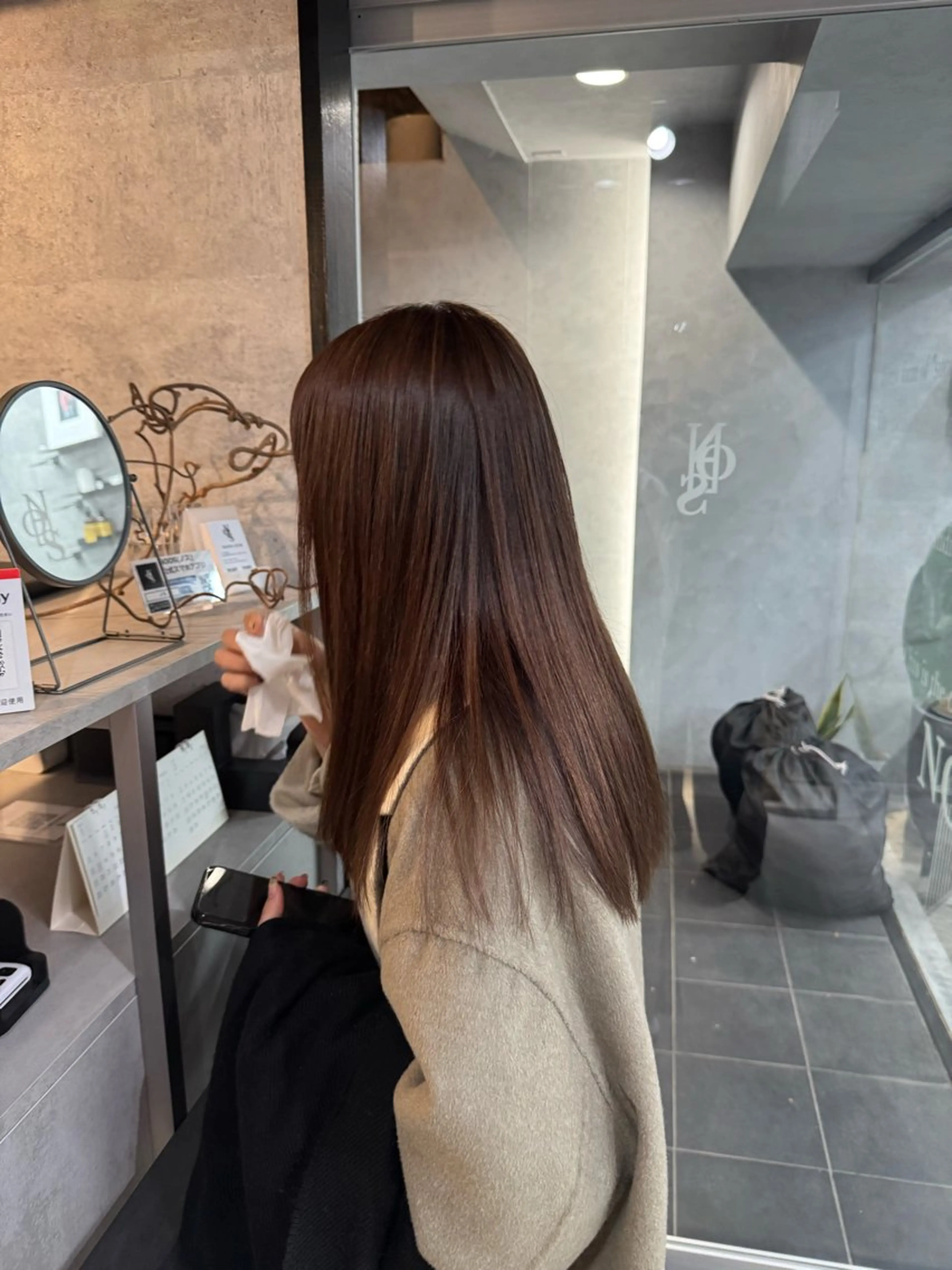 ミディアム カラー ブラウンカラー 透明感カラー モカブラウン カット ヘアカラー トリートメント NOOS omotesando所属・あなたのお悩み改善" You"💚❤️💛のヘアスタイル