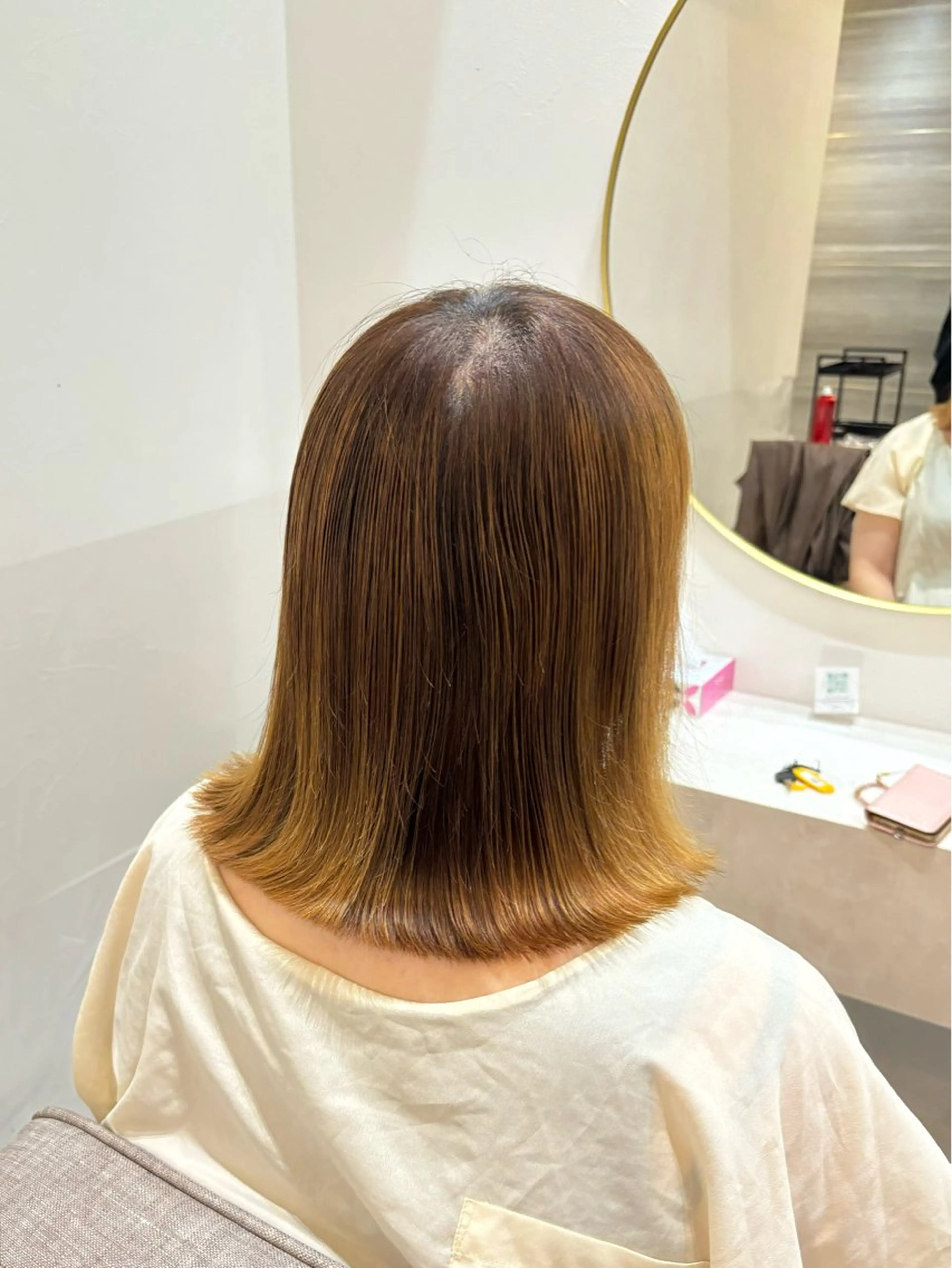 ミディアム NANA🍊/熊谷 /縮毛矯正/髪質改善のヘアスタイル