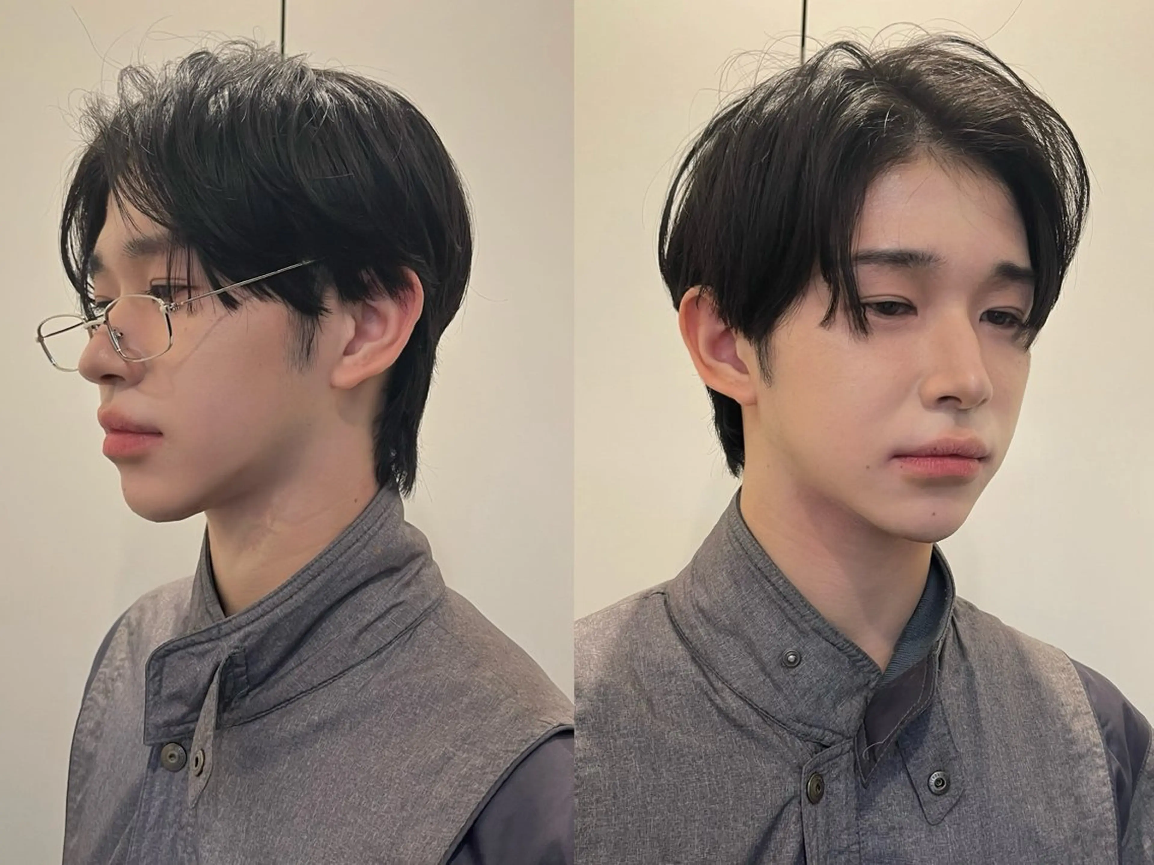 メンズ rina似合わせ レイヤー韓国カラーのヘアスタイル