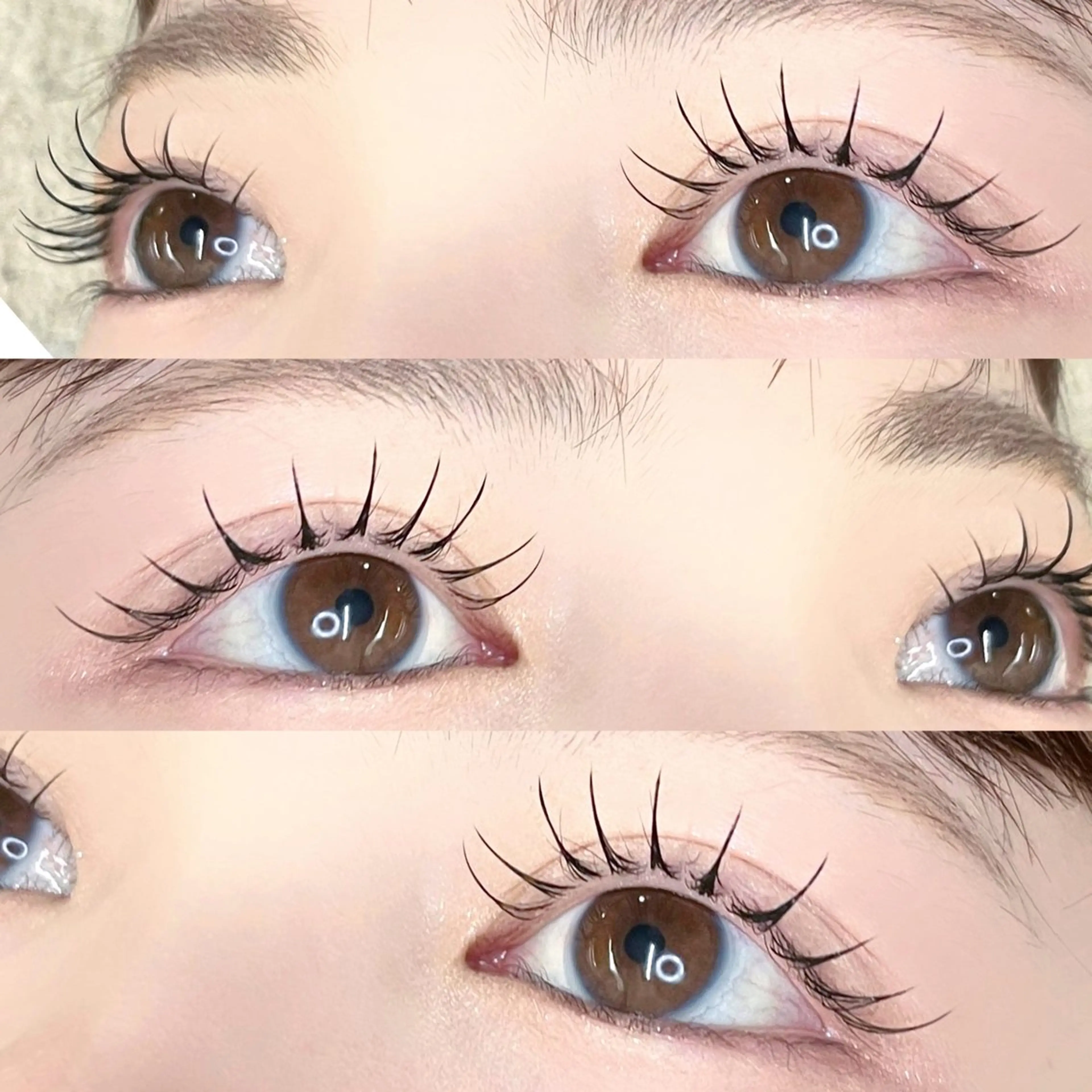 マツエク・マツパ キュート フラットラッシュ マツエク ゆいな 💖のマツエク・マツパデザイン