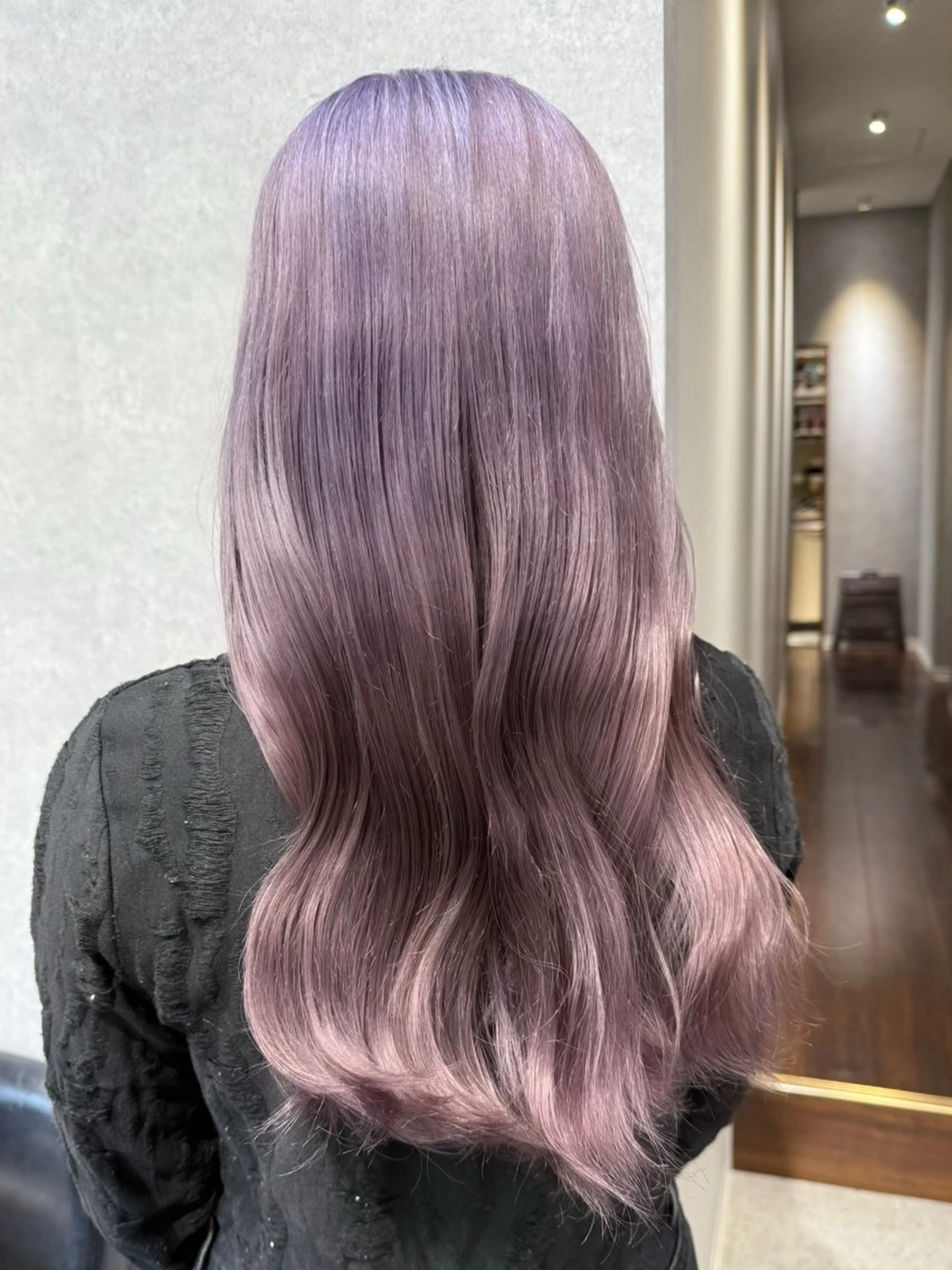 ロング カラー 透明感カラー ラベンダーカラー ピンクカラー ピンクラベンダー ヘアカラー Daisy🎀【福岡 美容室】chiakiのヘアスタイル