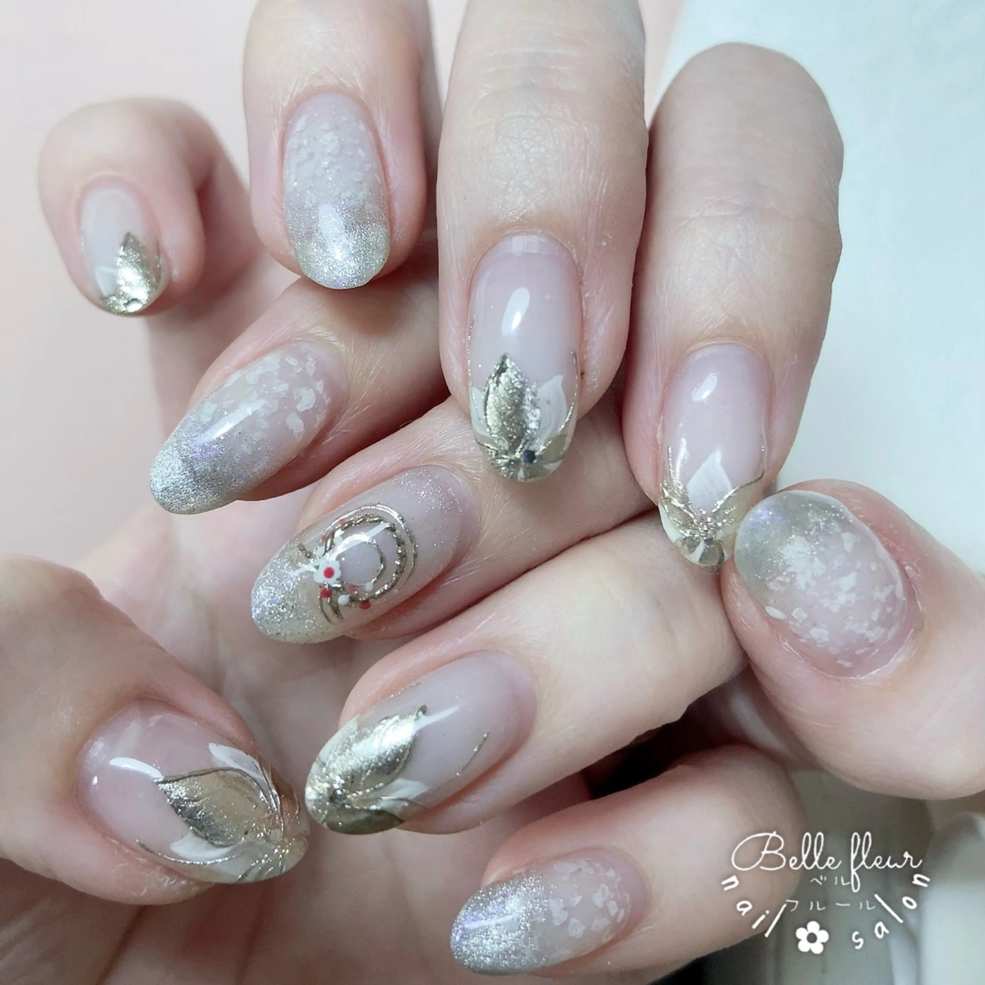 ネイル ハンドネイル ﾈｲﾙｻﾛﾝ Bellefleurのネイルデザイン