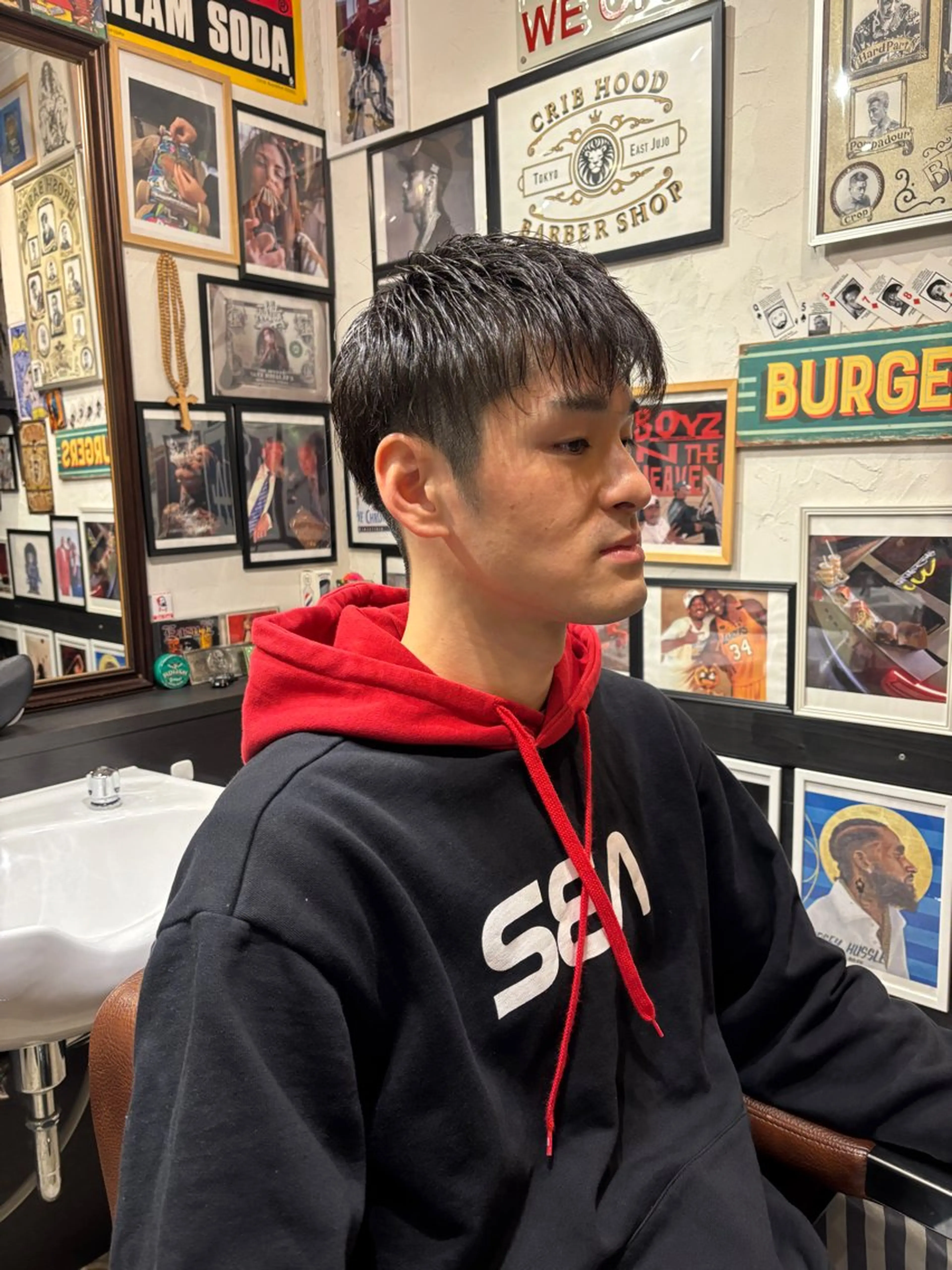 ショート パーマ メンズ CribHoodbarbershop所属・白井 昇太のヘアスタイル