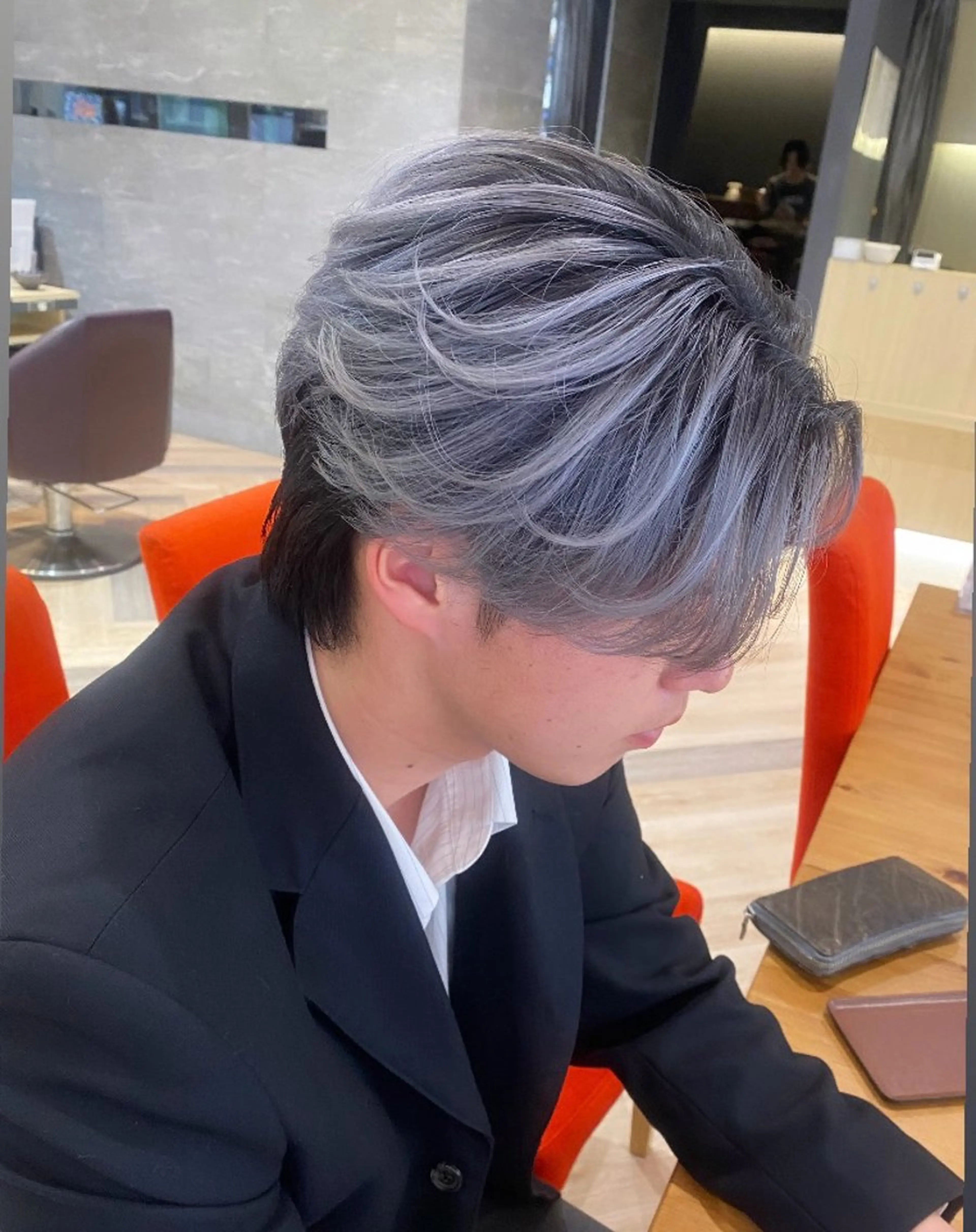 ショート カラー メンズ特化/フェザー /パーマ/伊勢元のヘアスタイル