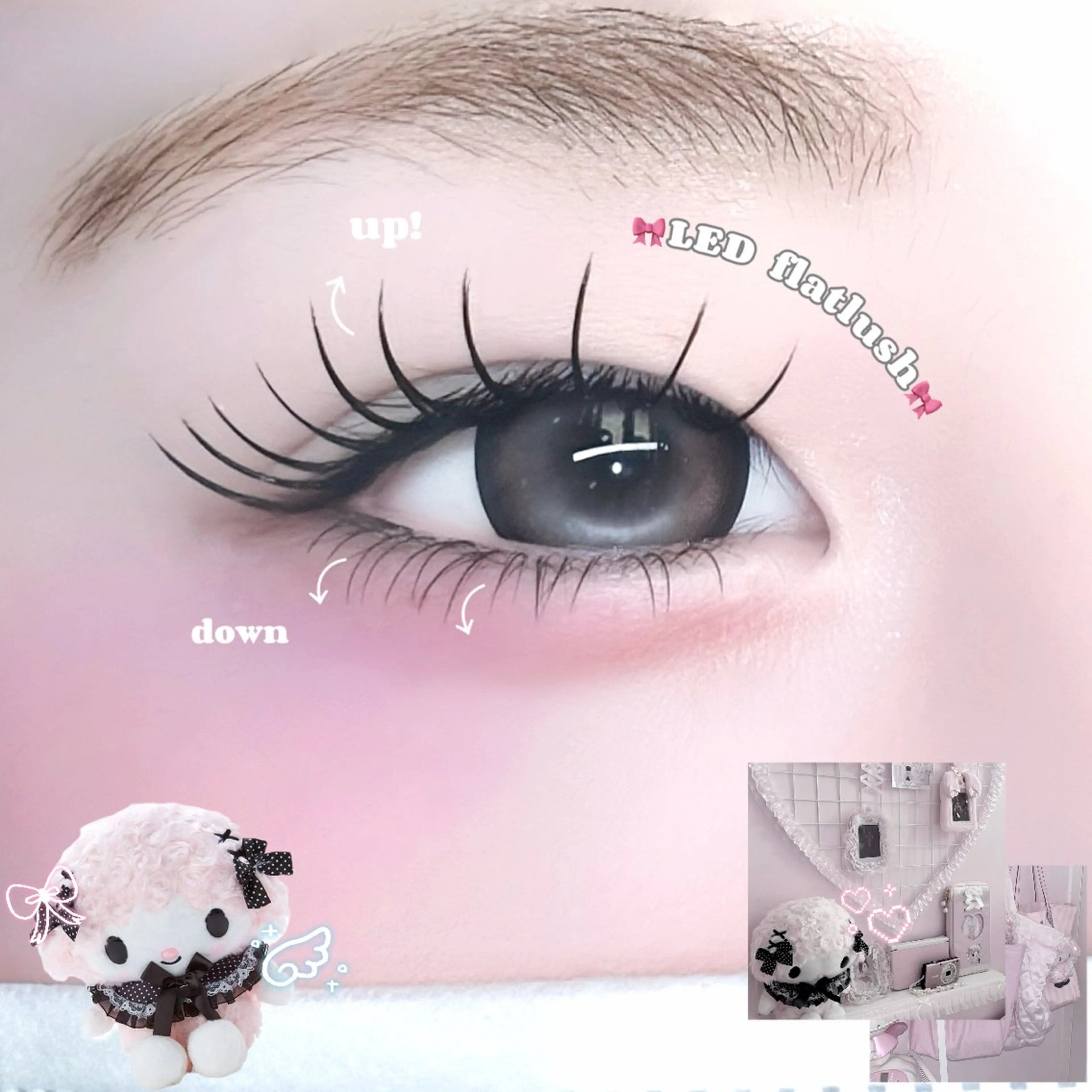 マツエク・マツパ ナチュラル 下まつげエクステ マツエク FaB 千葉店所属・🩶LEDエクステ& 上下パーマRAN🪽のマツエク・マツパデザイン