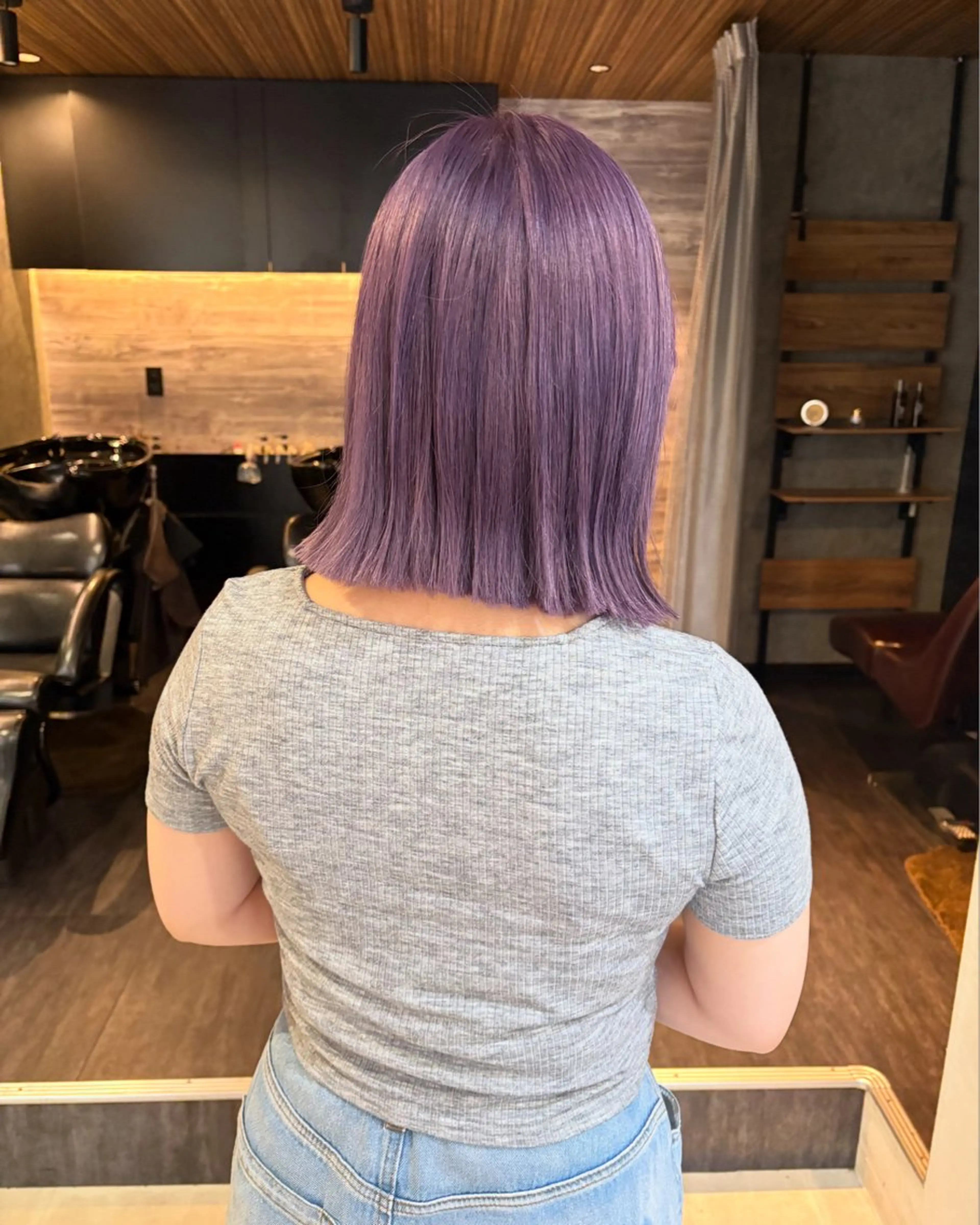 ⋱⋰ ⋱ケアブリーチリタッチ(3cm)＋カラ＋メンテナンスカット⋱⋰ ⋱+long price1650~2200の写真