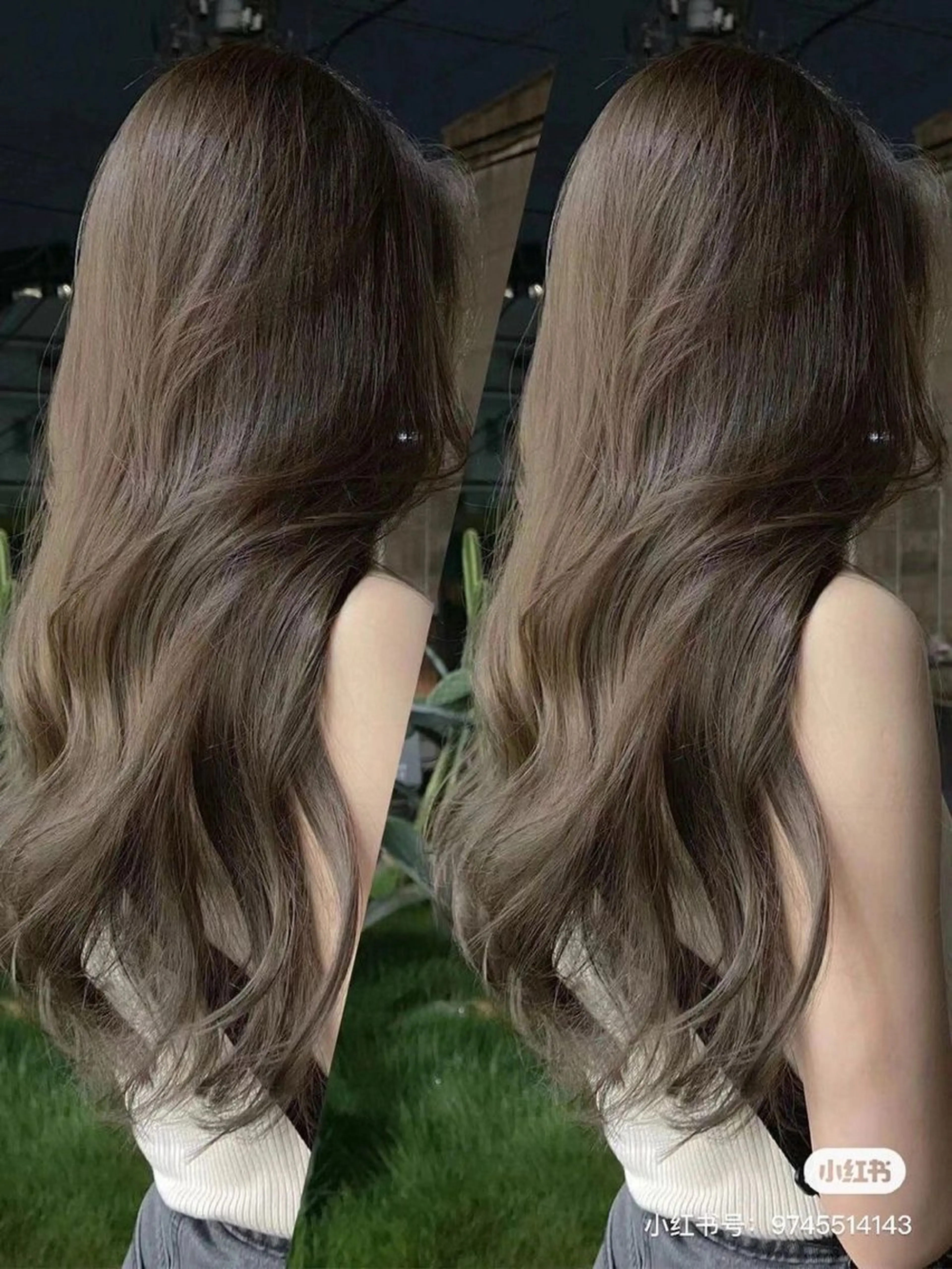 ロング カラー 韓国×ワンホン 艶カラー/ハヅキ🎀のヘアスタイル