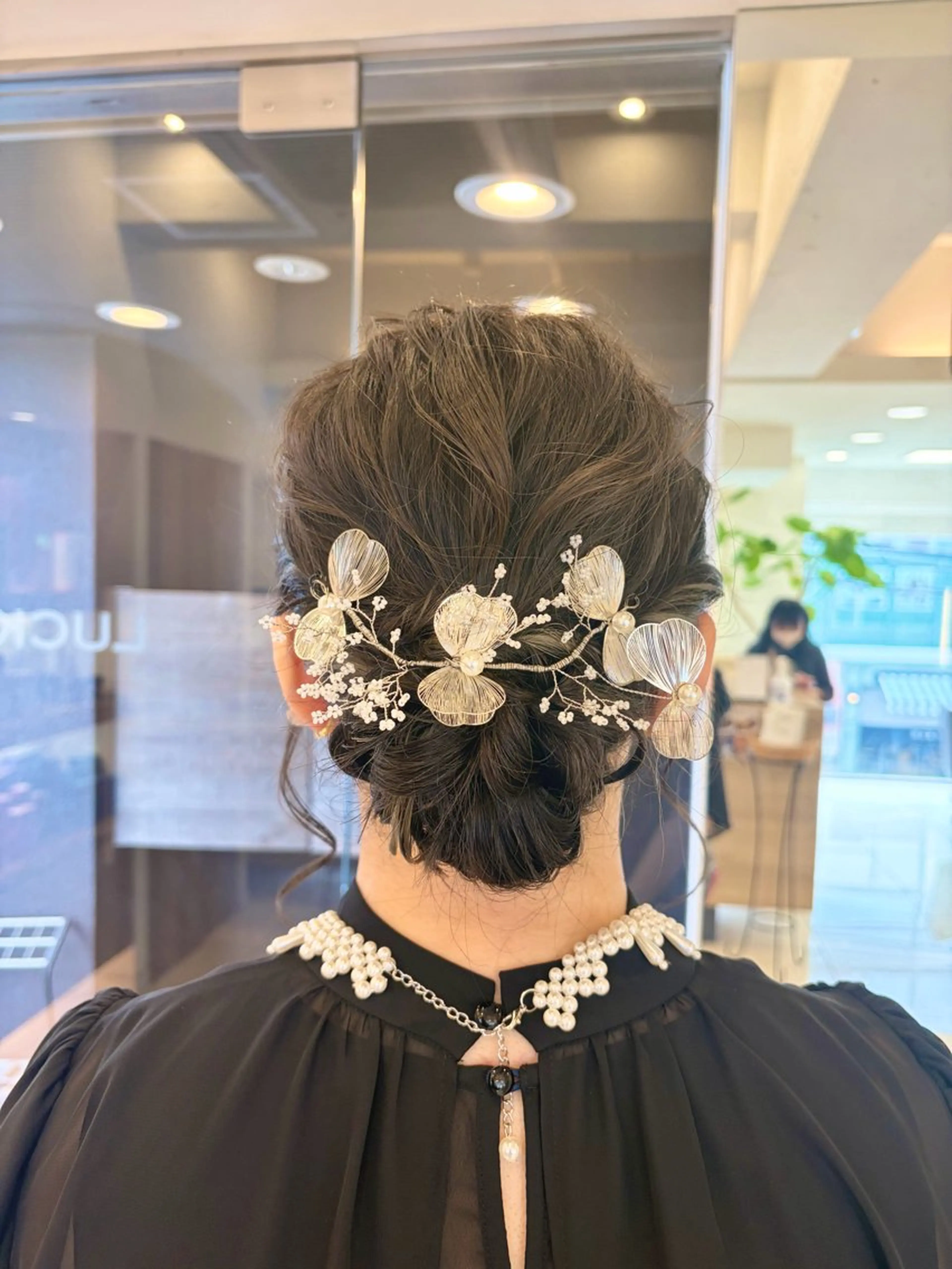 セミロング ヘアセット 鎌倉/アレンジ/暗髪 /髪質改善/ ユキミのヘアスタイル