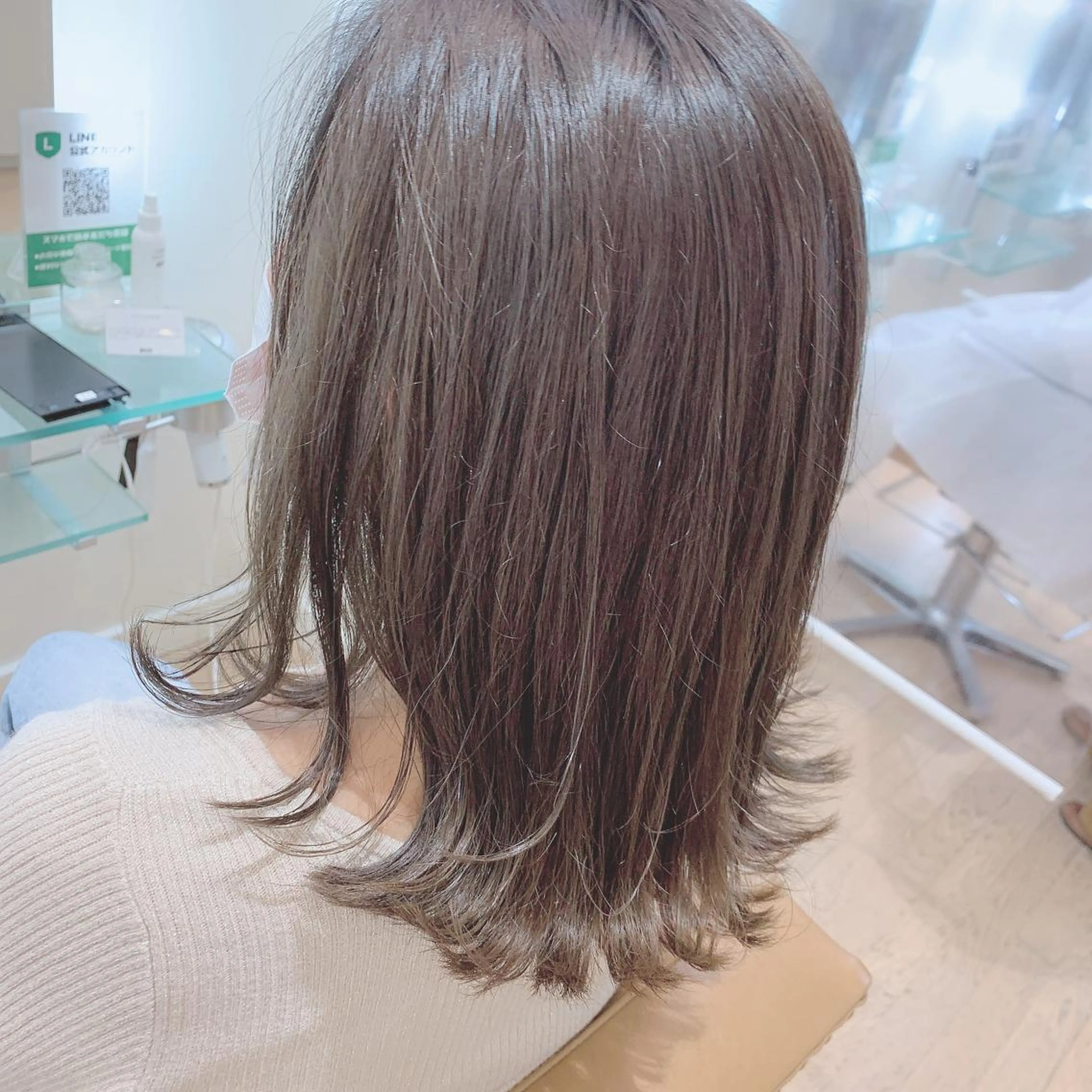 ミディアム ボブ 外ハネヘア 【メンズモデル募集】 Bassa所沢のヘアスタイル