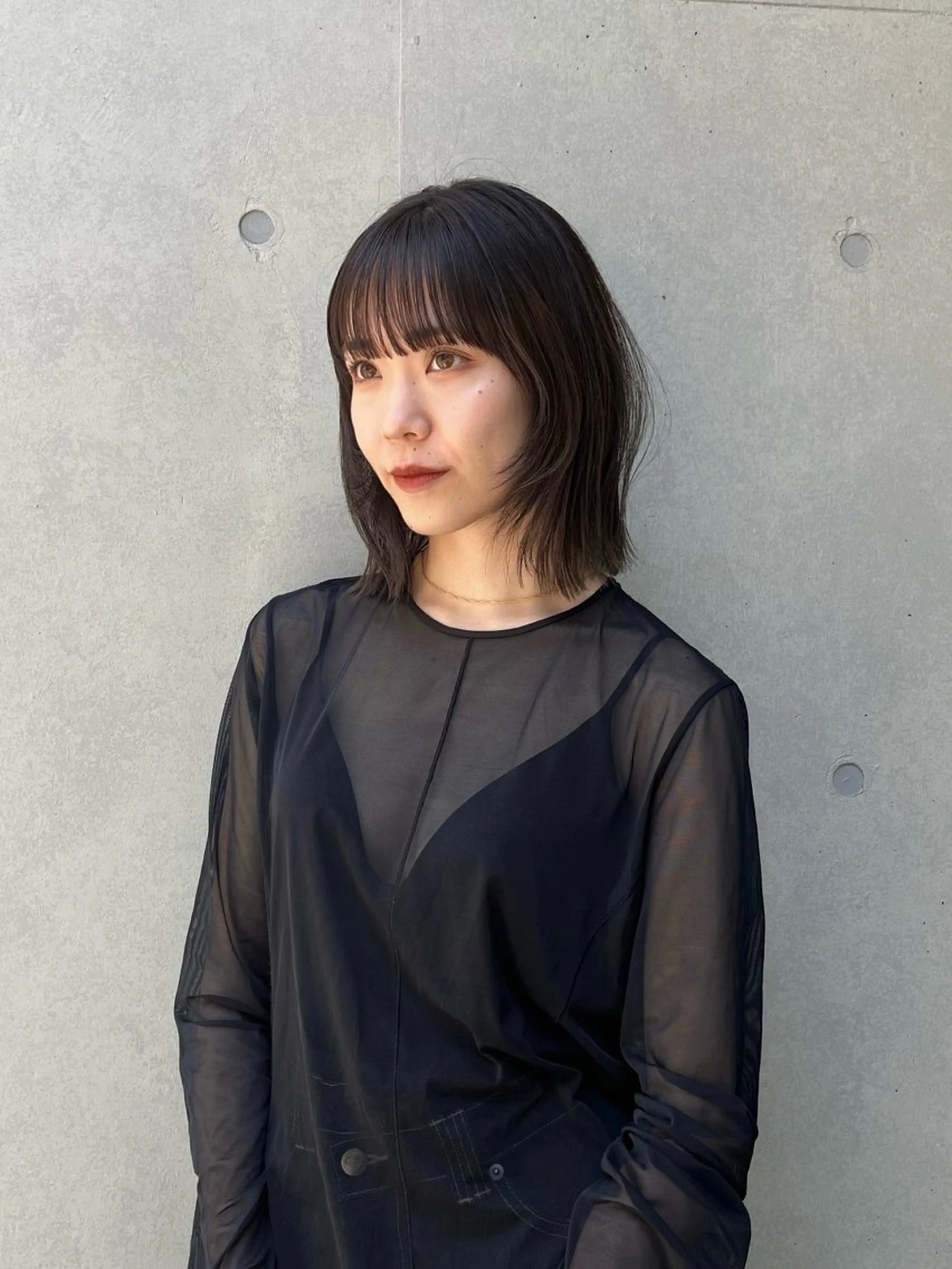 ミディアム カラー カット ヘアカラー トリートメント ヘッドスパ オリーブ/縮毛♡ Natsuno🩰のヘアスタイル