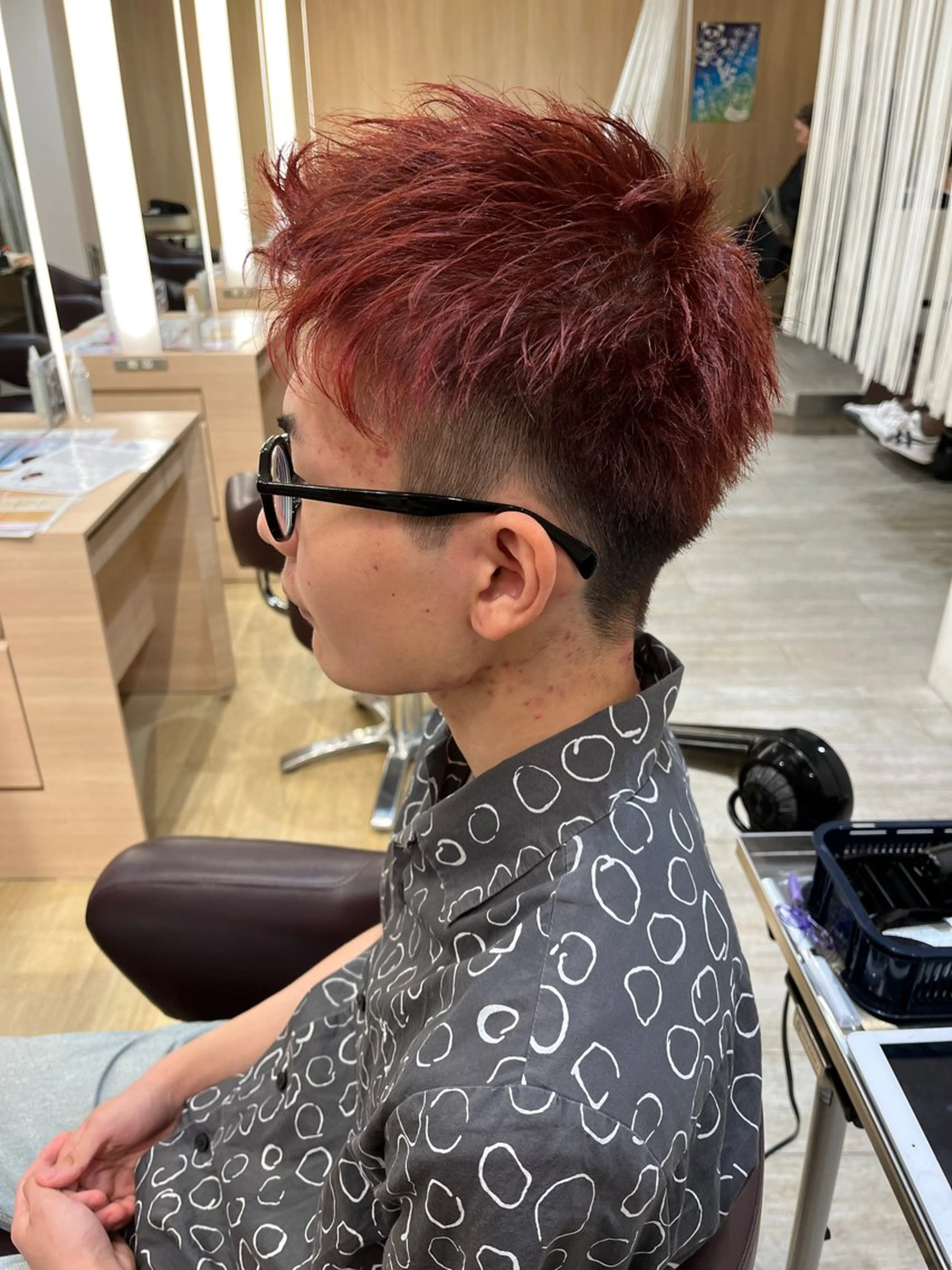 カラー メンズ スパイキーショート メンズカット/パーマ 牛尾丈のヘアスタイル