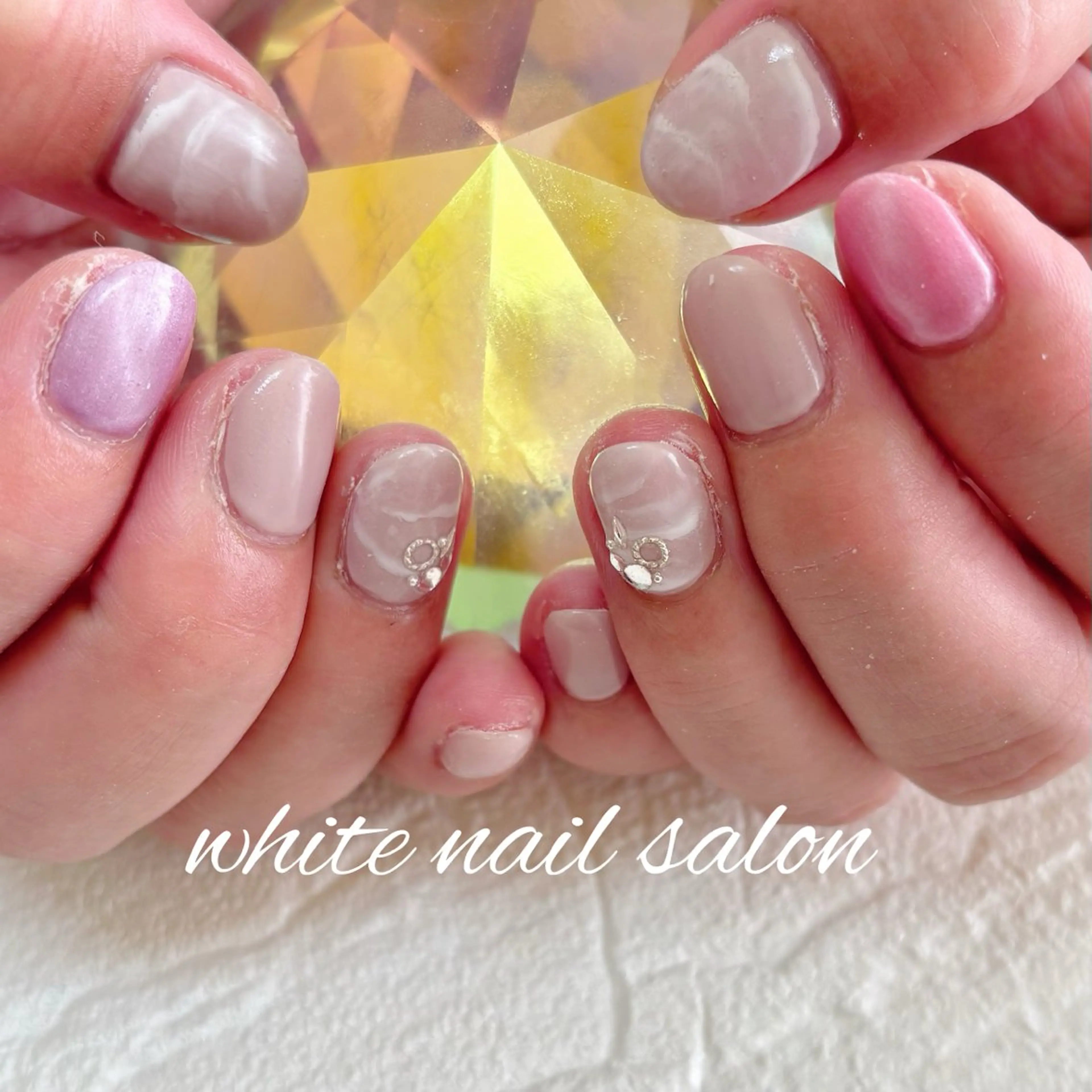 ネイル フットネイル ハンドネイル white nail salonのネイルデザイン