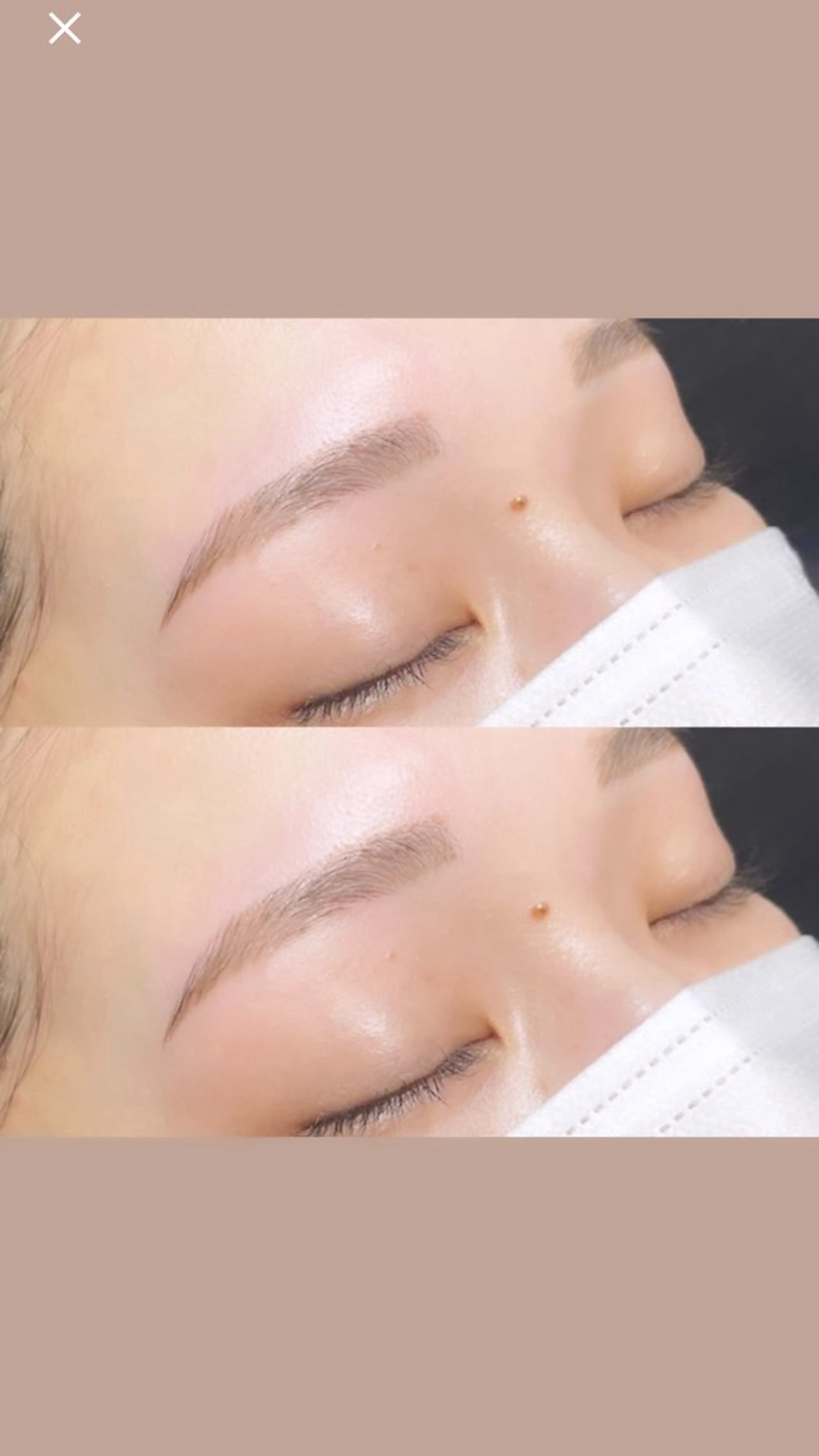 アイブロウ ワックス脱毛 眉カット sour~trois kokonoのマツエク・マツパデザイン