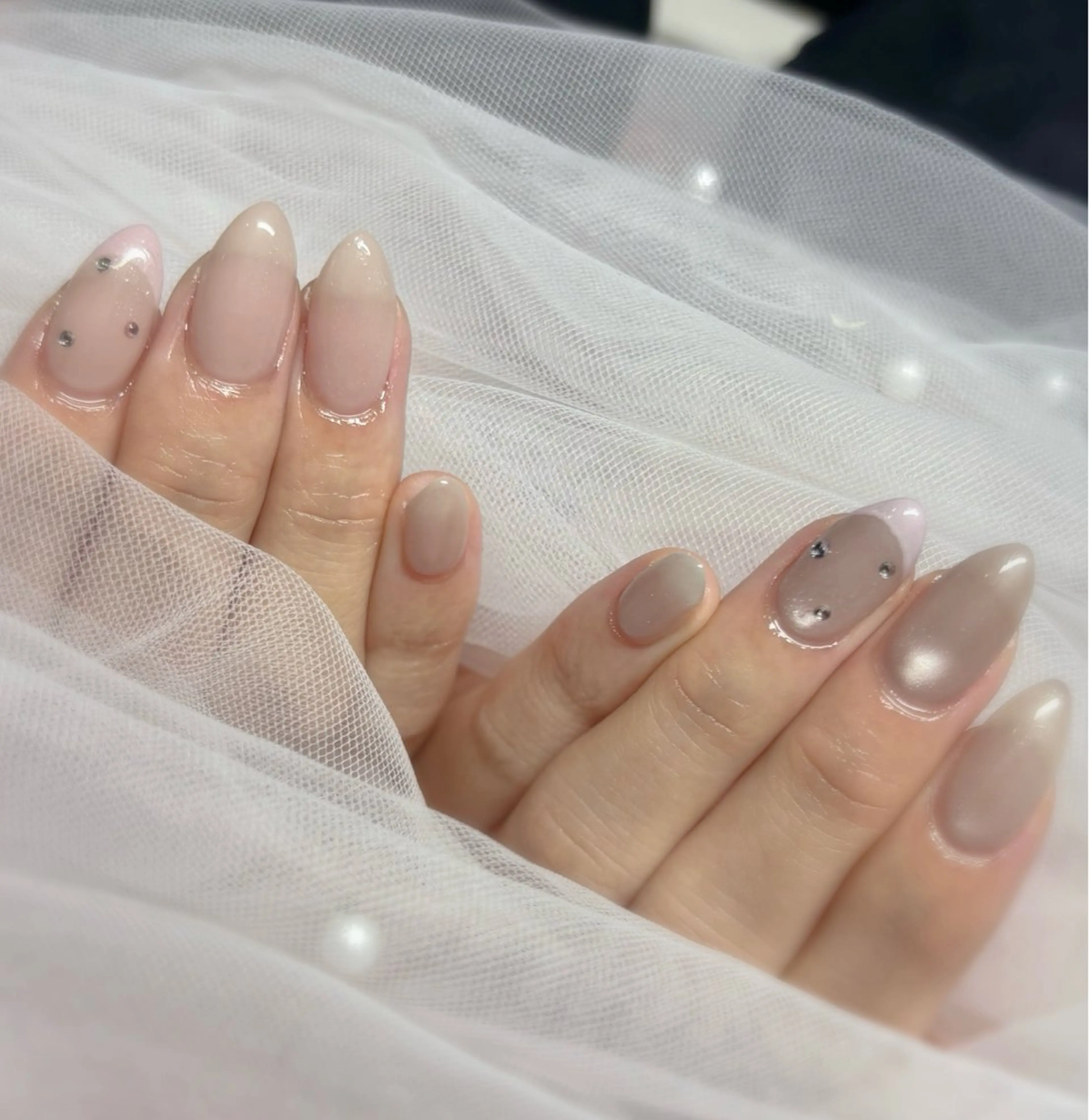 ネイル フレンチネイル パステルネイル ハンドネイル Nail Salon RiLion所属・kaho  🧸🎀 RiLionのネイルデザイン