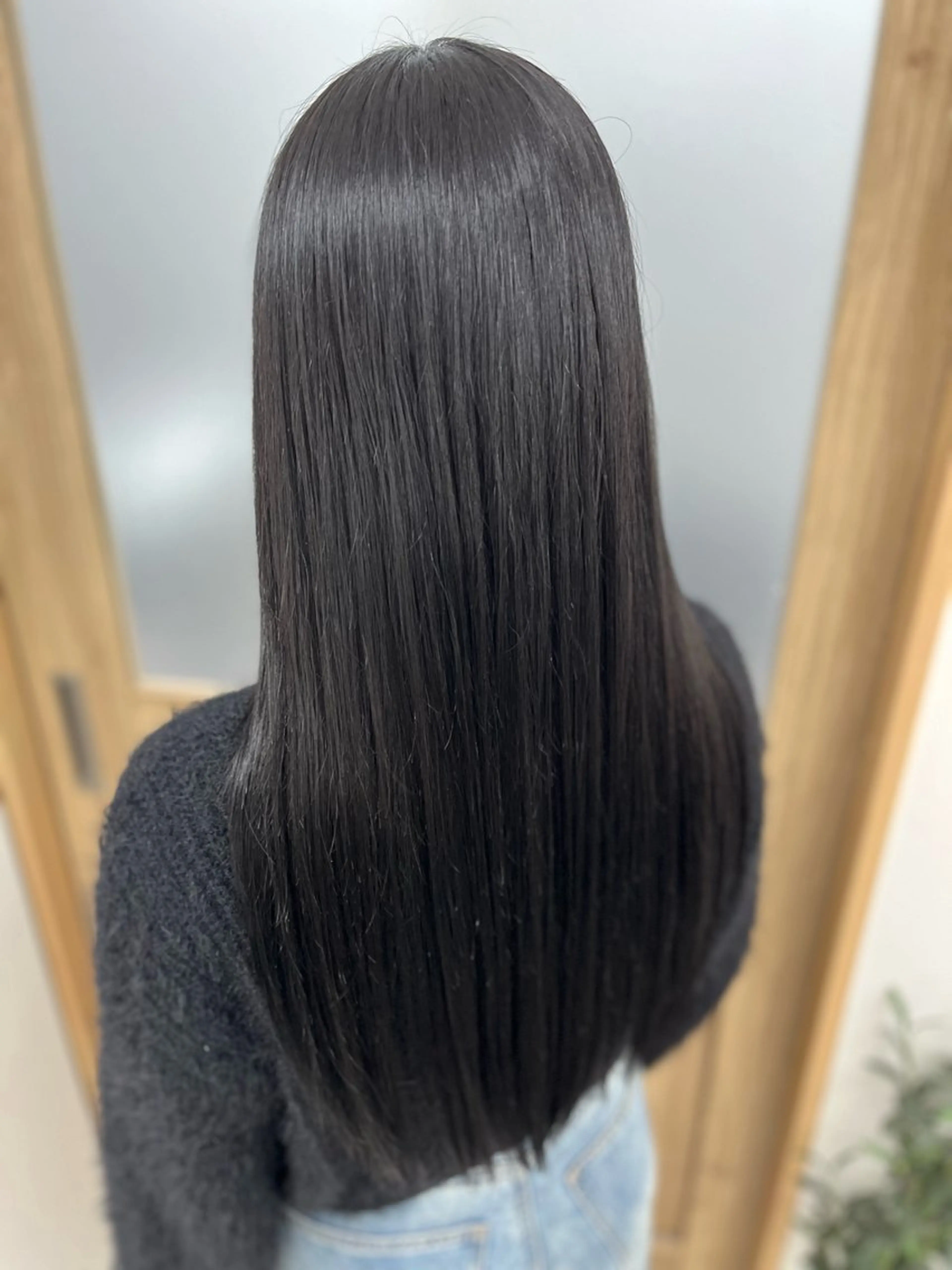 ロング 縮毛矯正 カット 縮毛矯正 トリートメント 🫧ぷる艶カラー🫧 Yuubi🦩のヘアスタイル