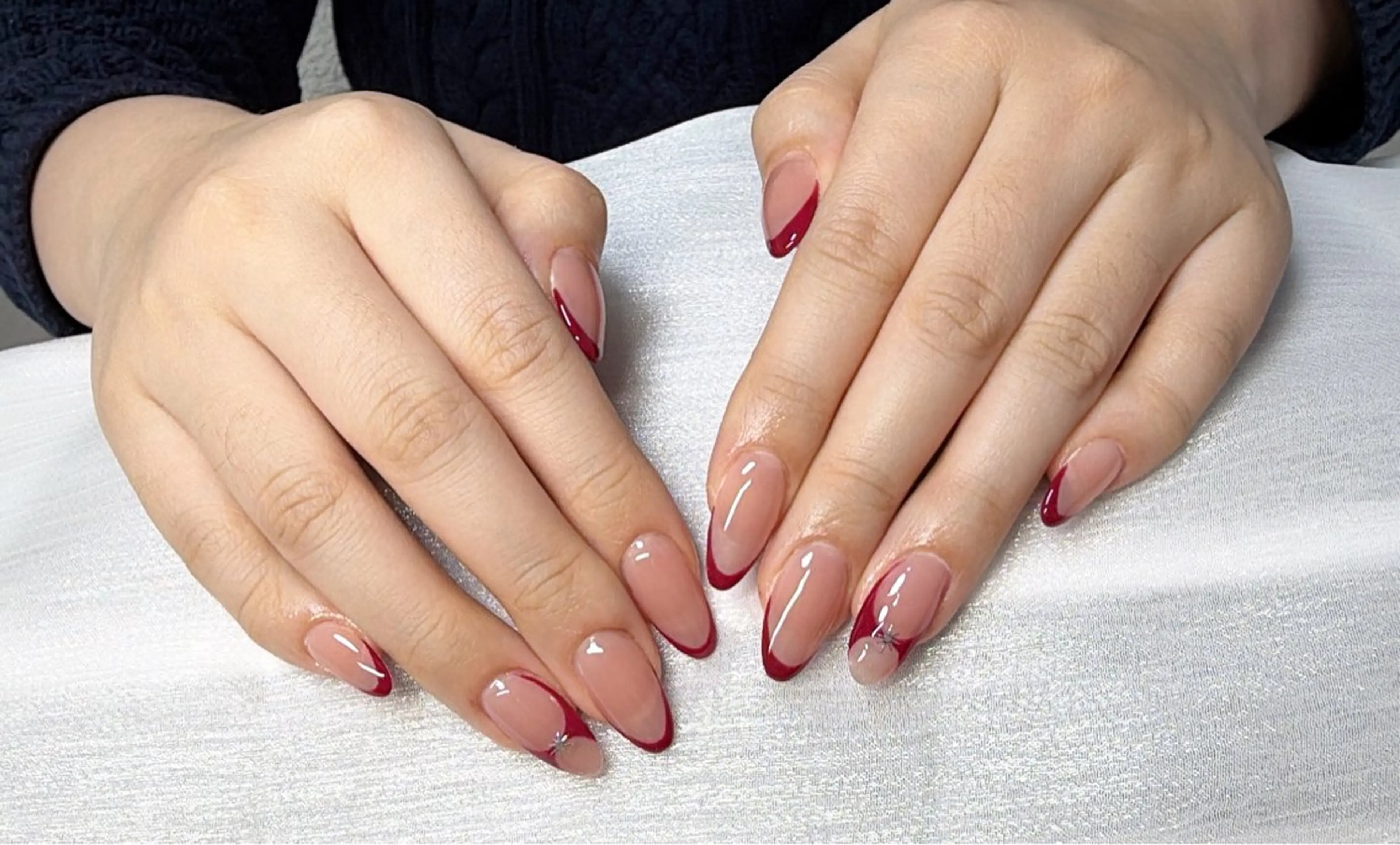 チップ長さだしフレンチ10本の写真