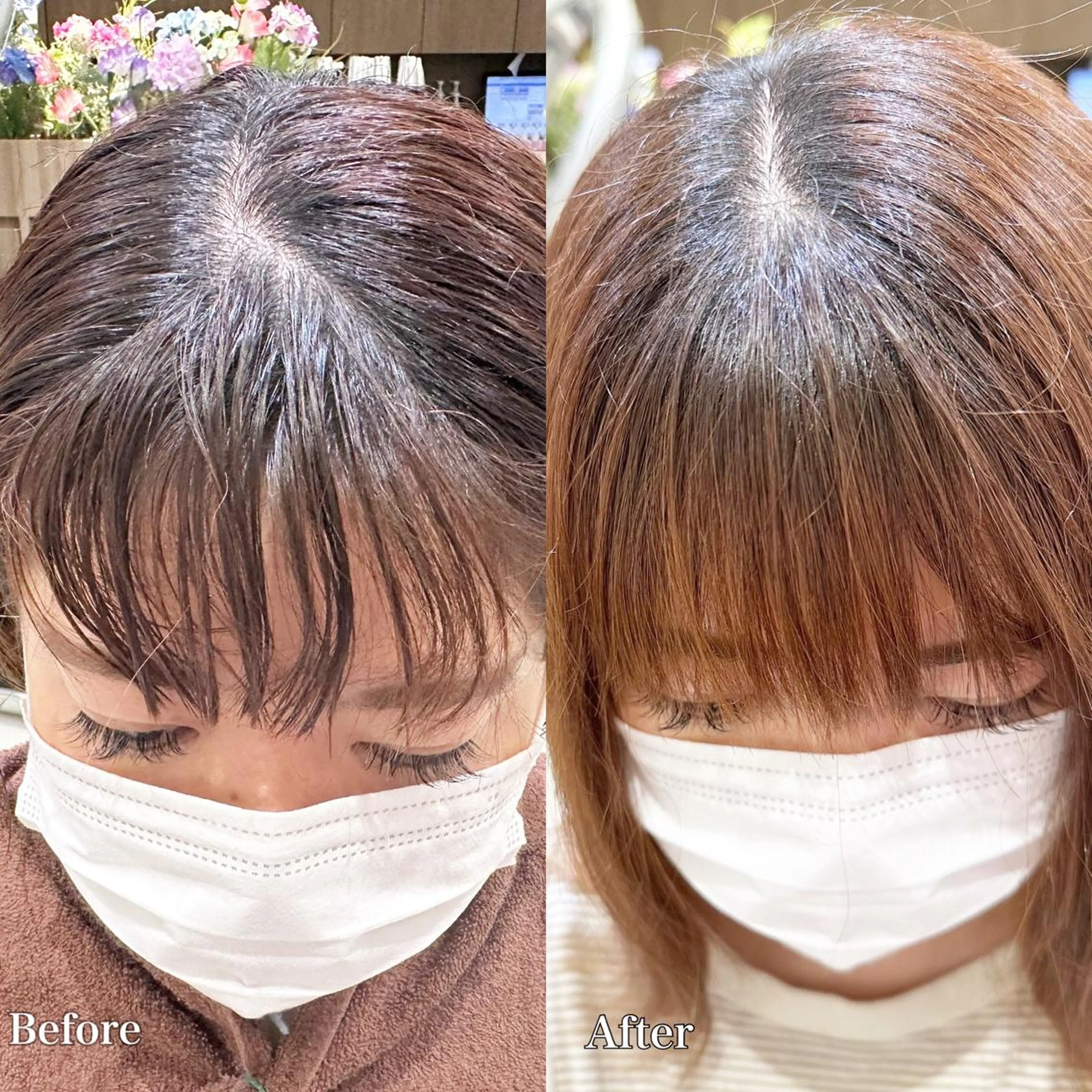 セミロング 縮毛矯正 Miyu🦄ash メンズカット/まつげのヘアスタイル