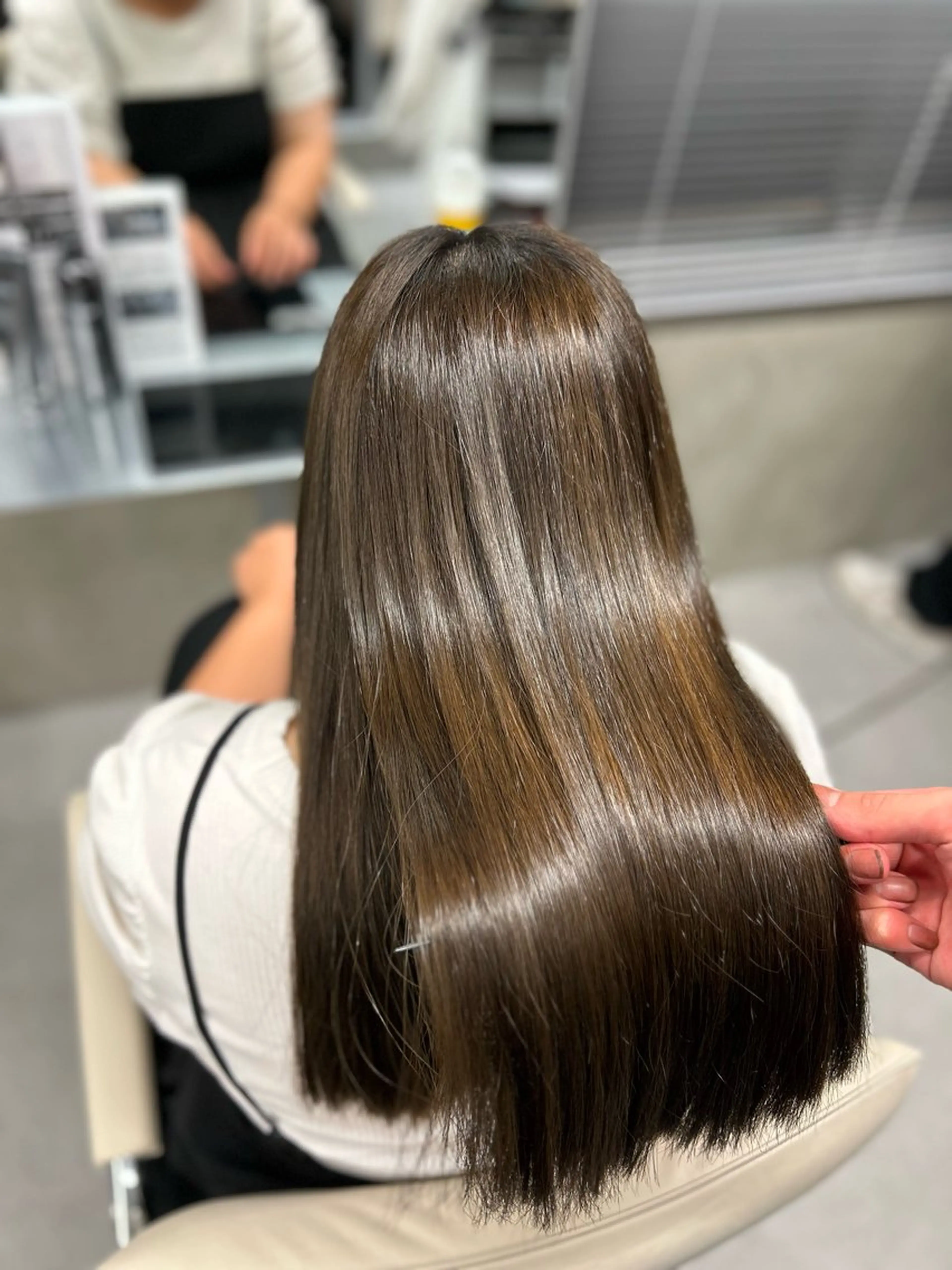 ロング カット ヘアカラー トリートメント 阿倍野/髪質改善 /縮毛矯正/坪田幸広のヘアスタイル