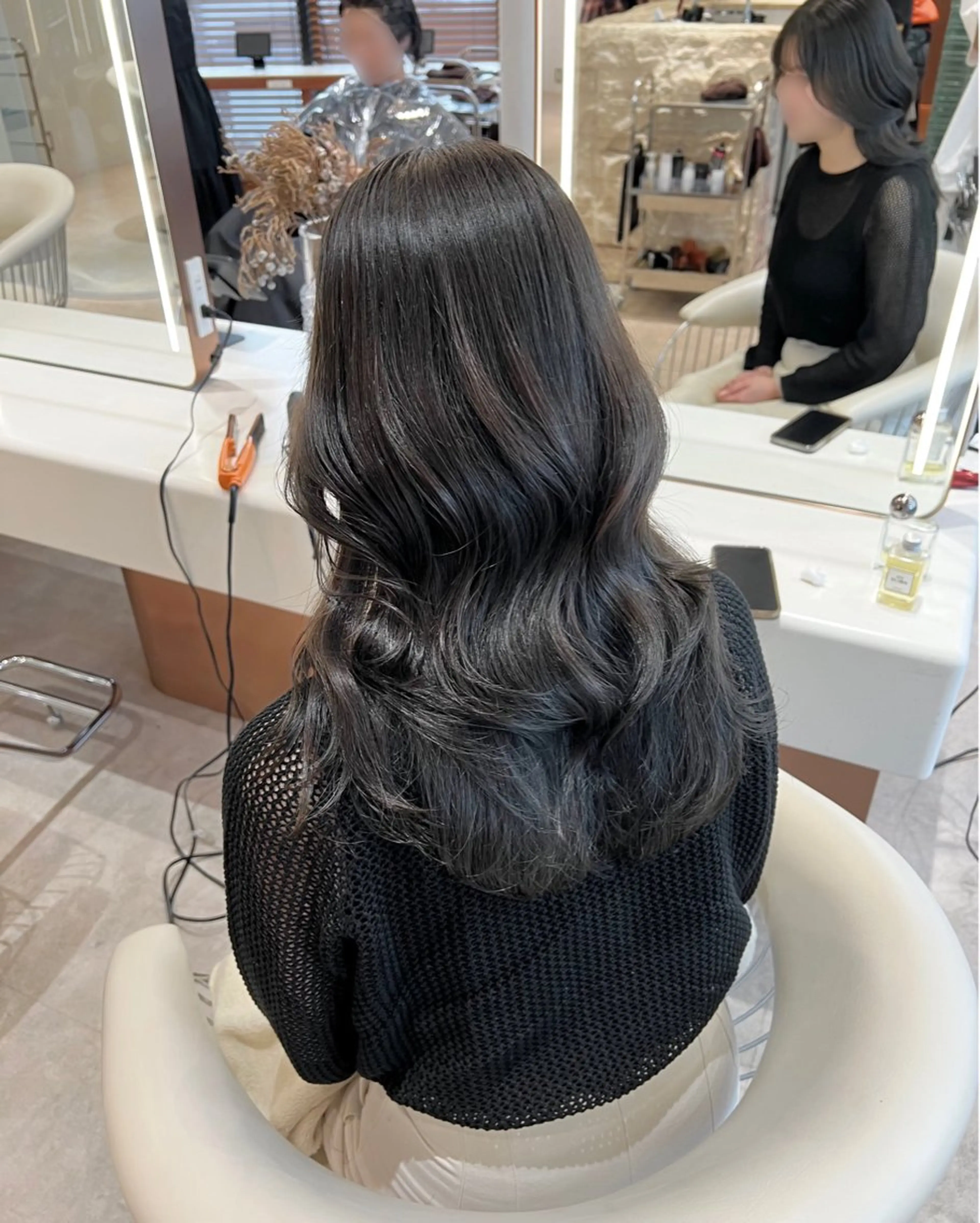 セミロング カラー ベージュカラー グレージュ オリーブベージュ オリーブグレージュ オリーブグレー カット ヘアカラー トリートメント ヘアセット 韓国レイヤー🇰🇷 韓国研修◎渋谷カイトのヘアスタイル