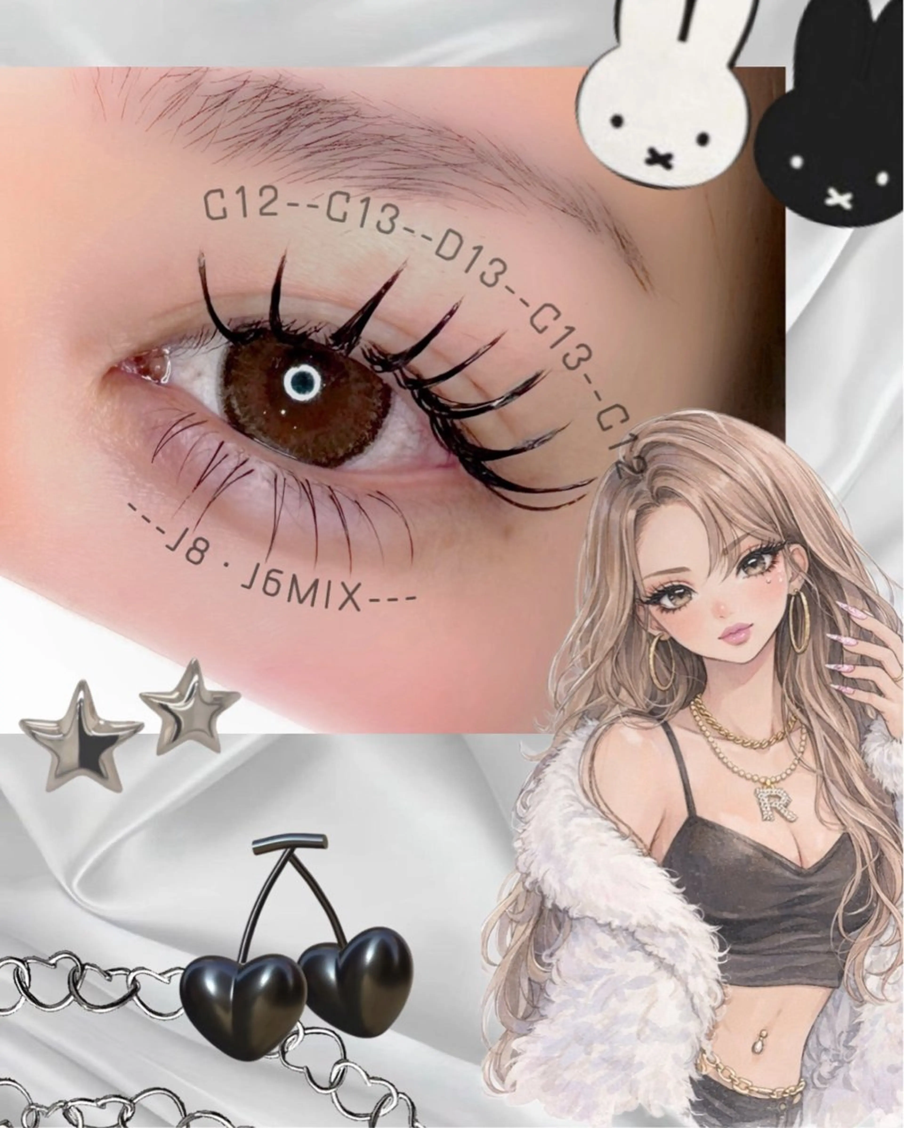 マツエク・マツパ マツエク 黒川 祐衣のマツエク・マツパデザイン