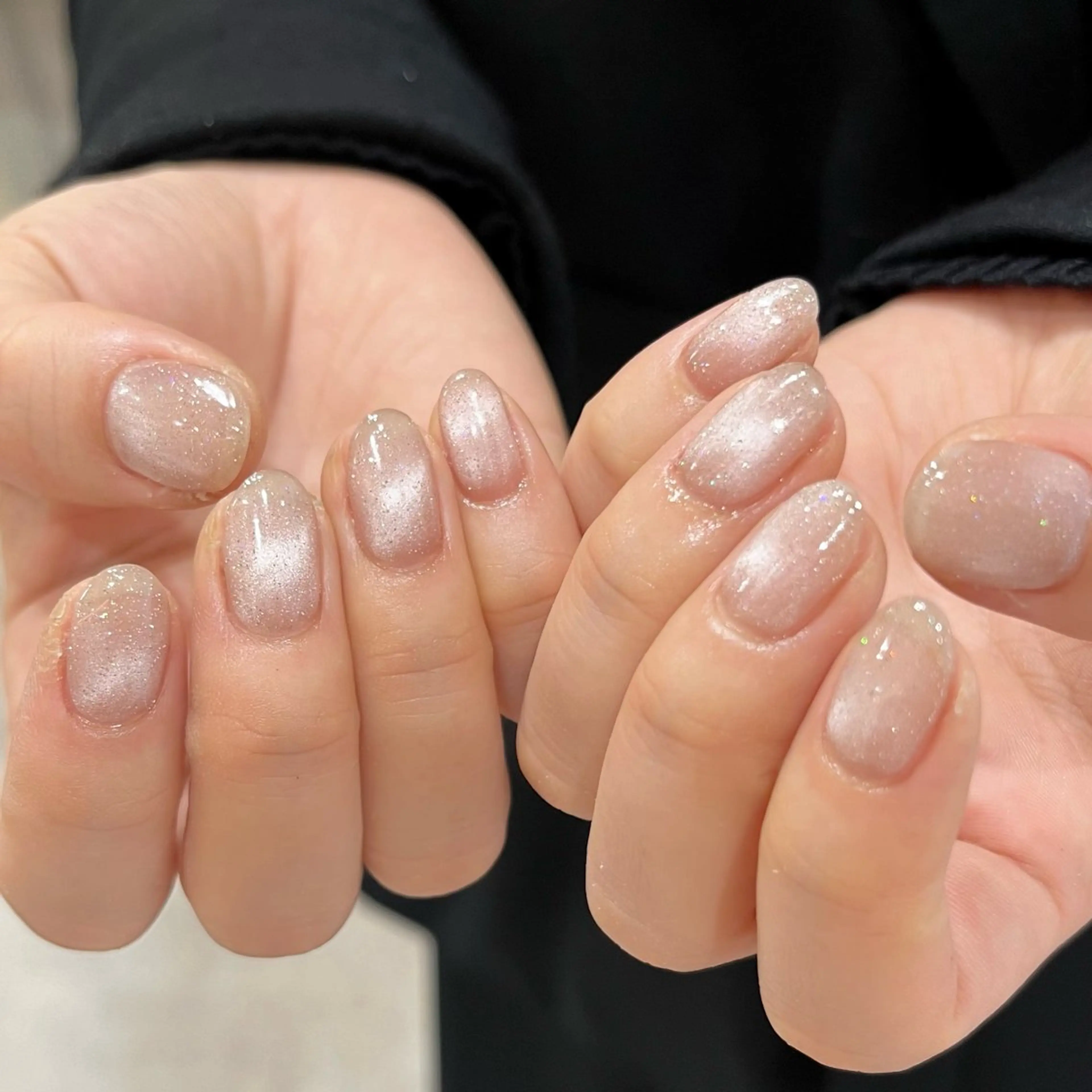 ネイル ラメ(グリッター) ハンドネイル shio ♡ 1〜2月予約受付中のネイルデザイン