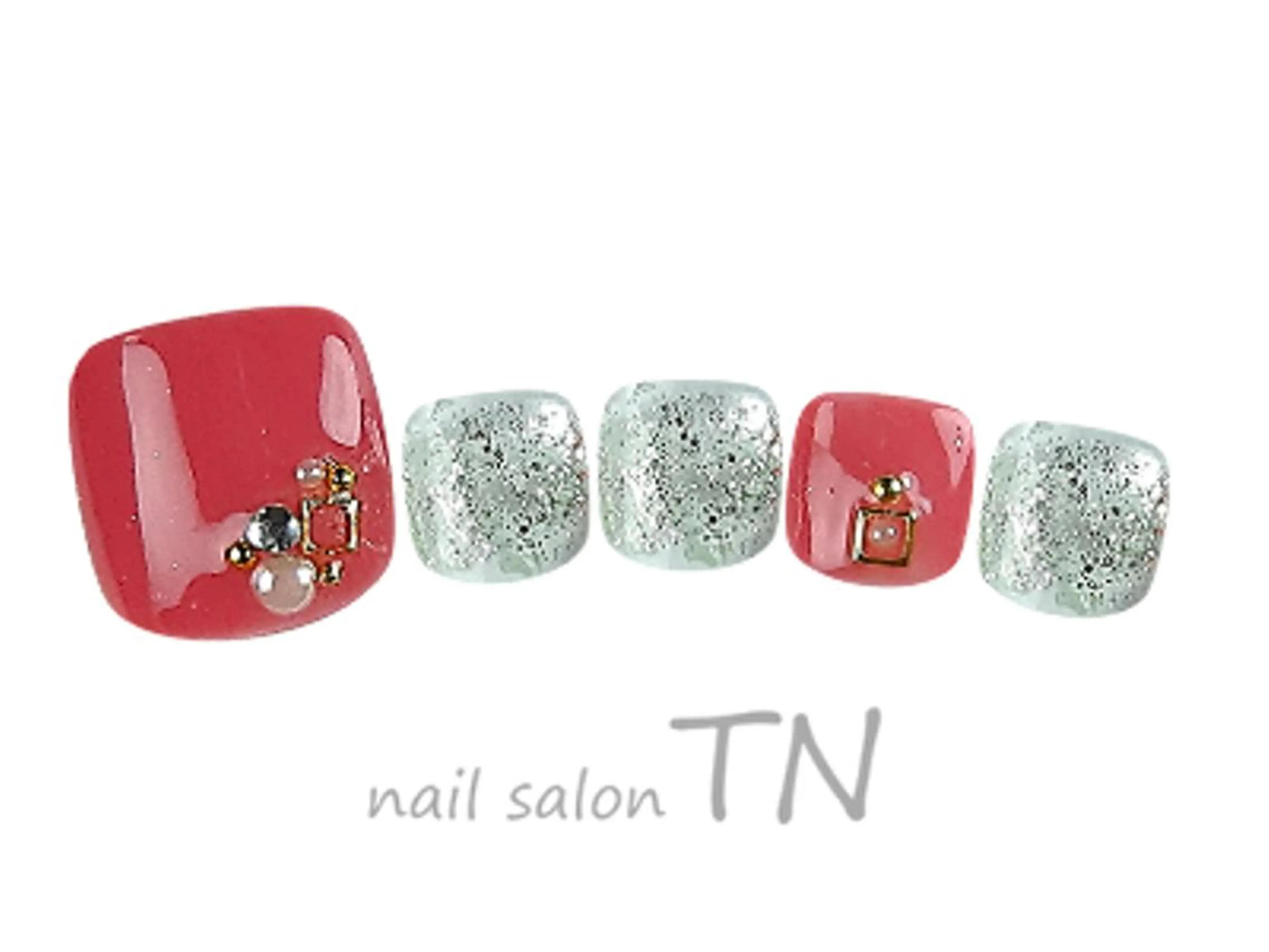 ネイル フットネイル フットネイル 矢川 まどかのネイルデザイン