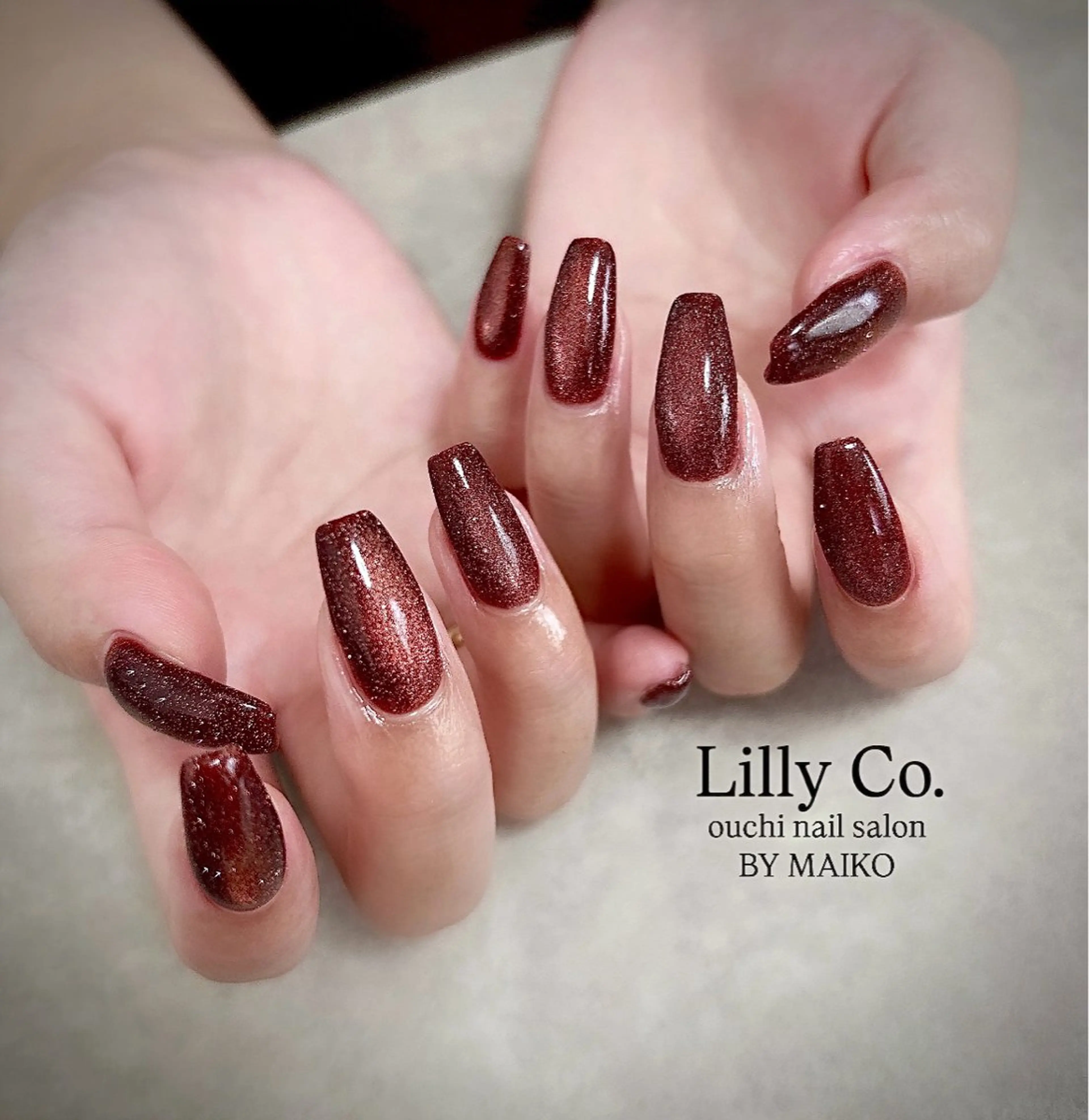 ネイル フラッシュネイル フラッシュマグ ハンドネイル ハンドケア Lilly Co.のネイルデザイン