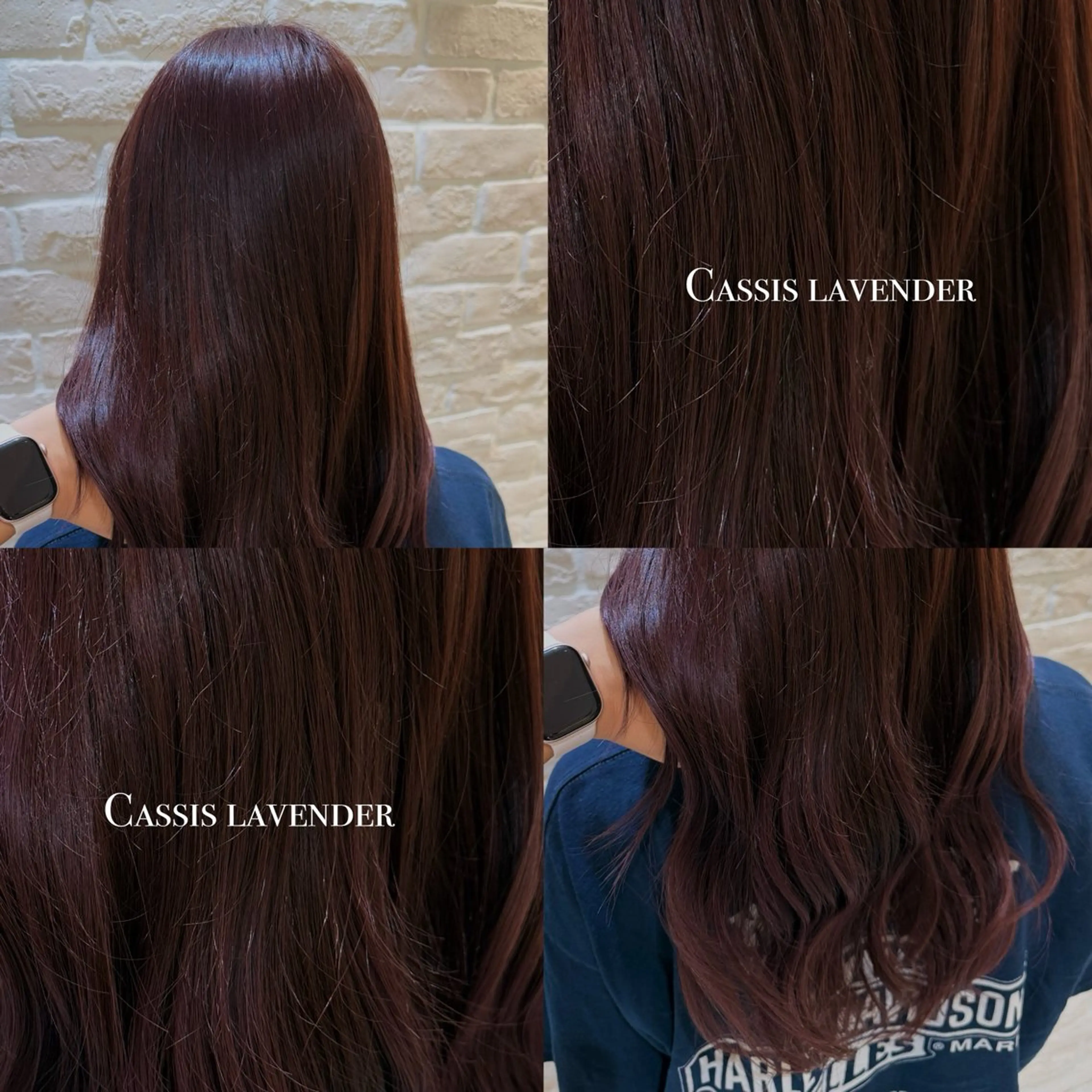 ロング カット ヘアカラー 縮毛矯正🍒韓国風 カラー🎀rikaのヘアスタイル