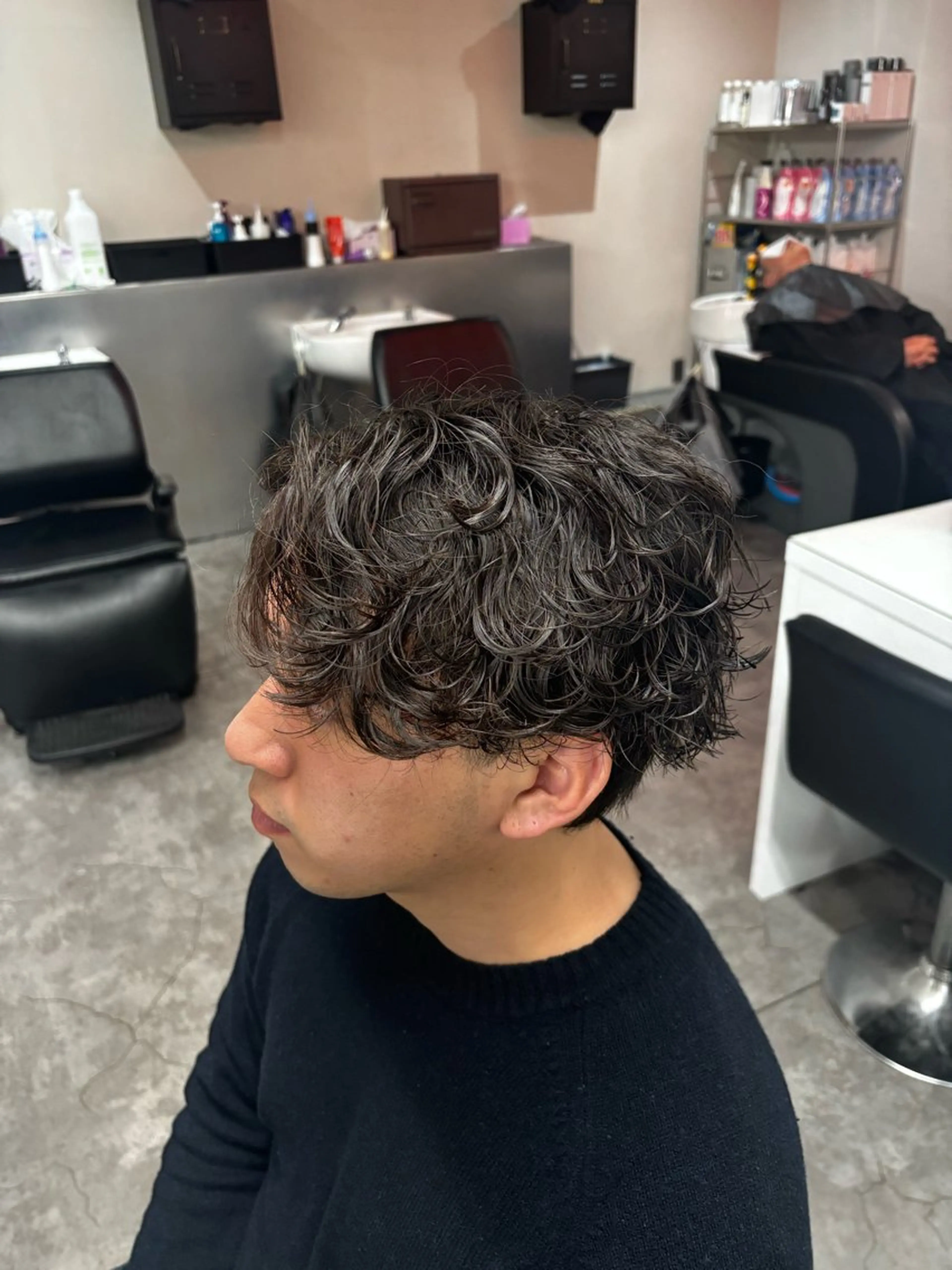 パーマ メンズ カット パーマ メンズ特化✨️ 韓国風パーマ🔥一八のヘアスタイル