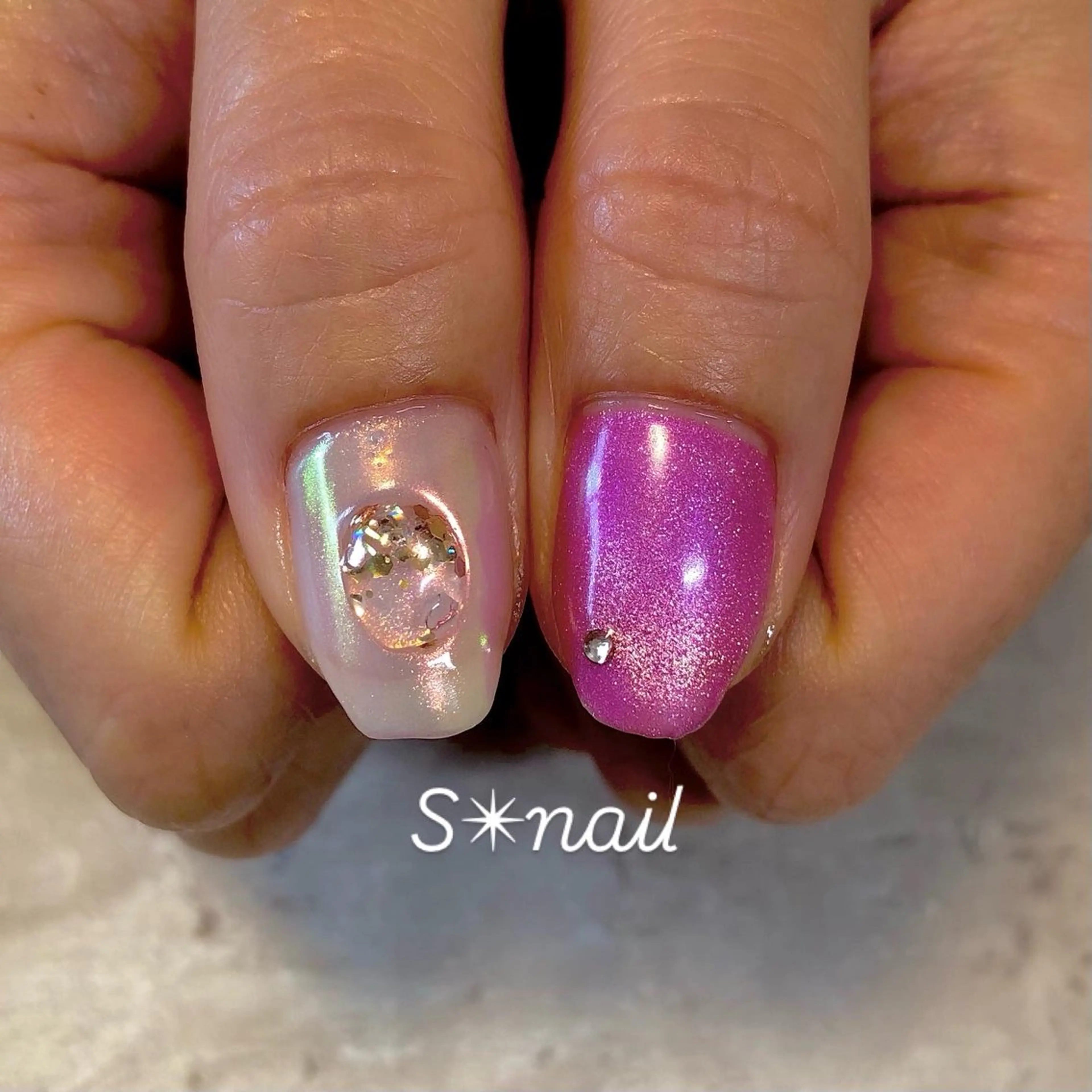 ネイル キラキラネイル ぷっくりネイル S nailのネイルデザイン