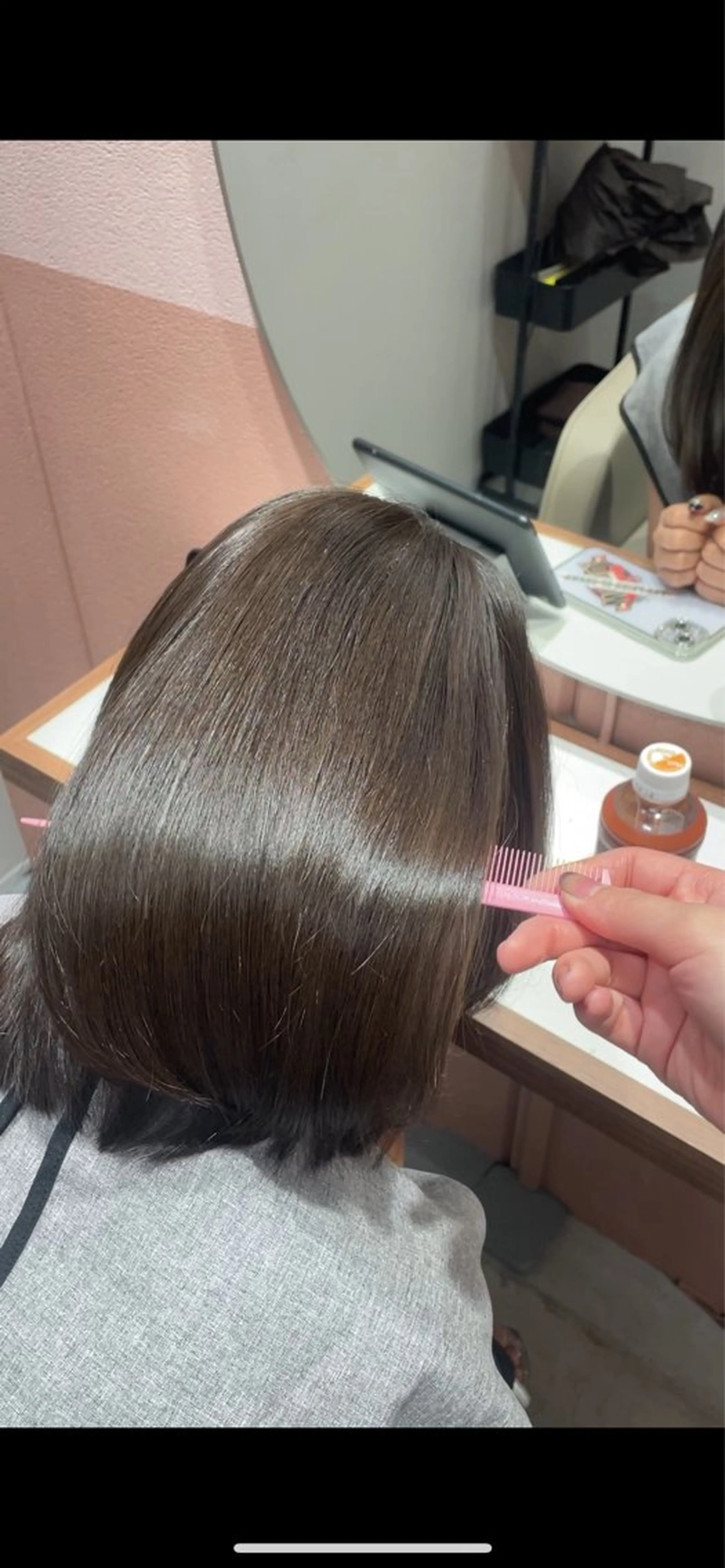 ミディアム 髪質改善 ブリーチ/縮毛矯正/ 韓国/💗ホノカ💗のヘアスタイル