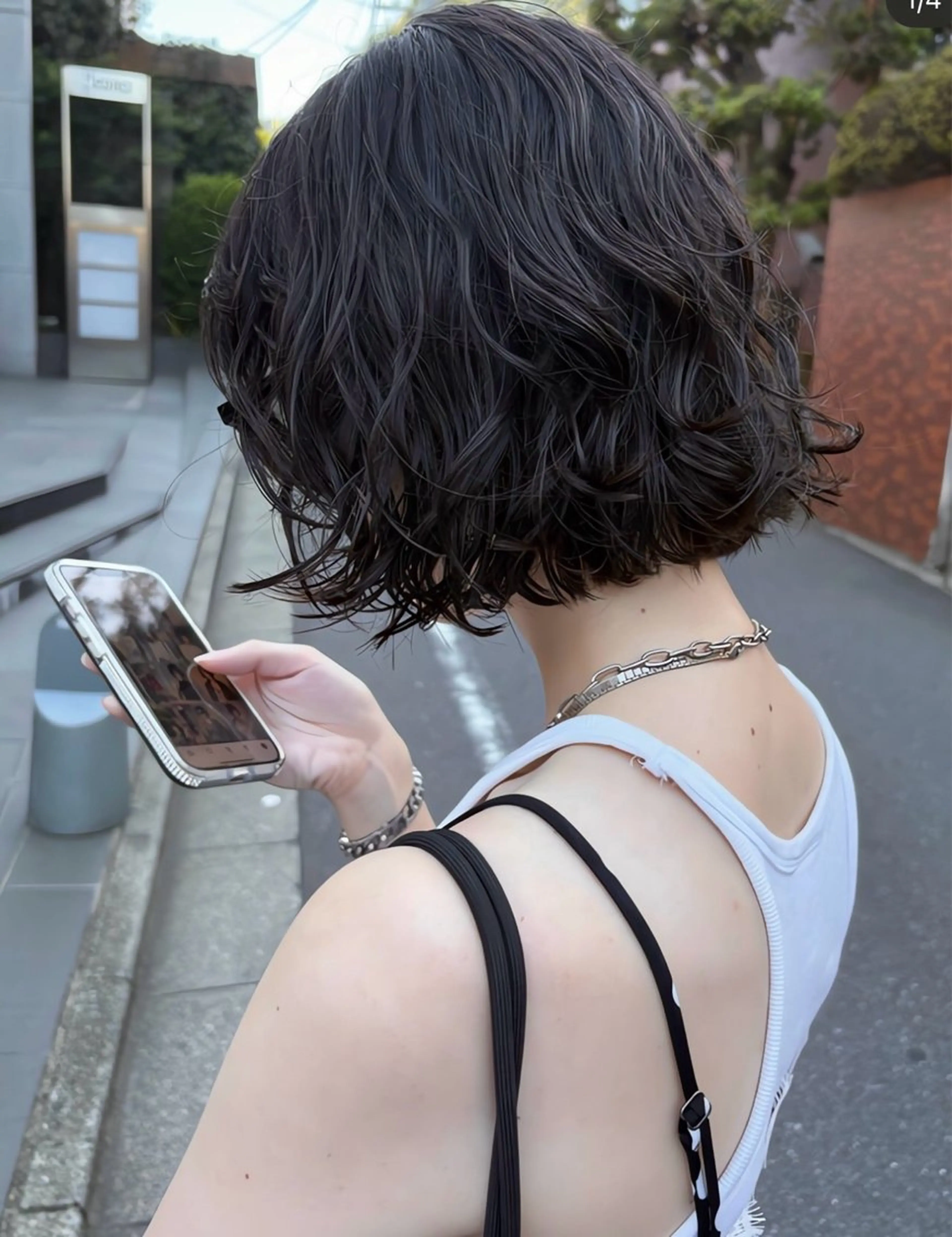 ミディアム パーマ GRANMASH丸川 典太のヘアスタイル