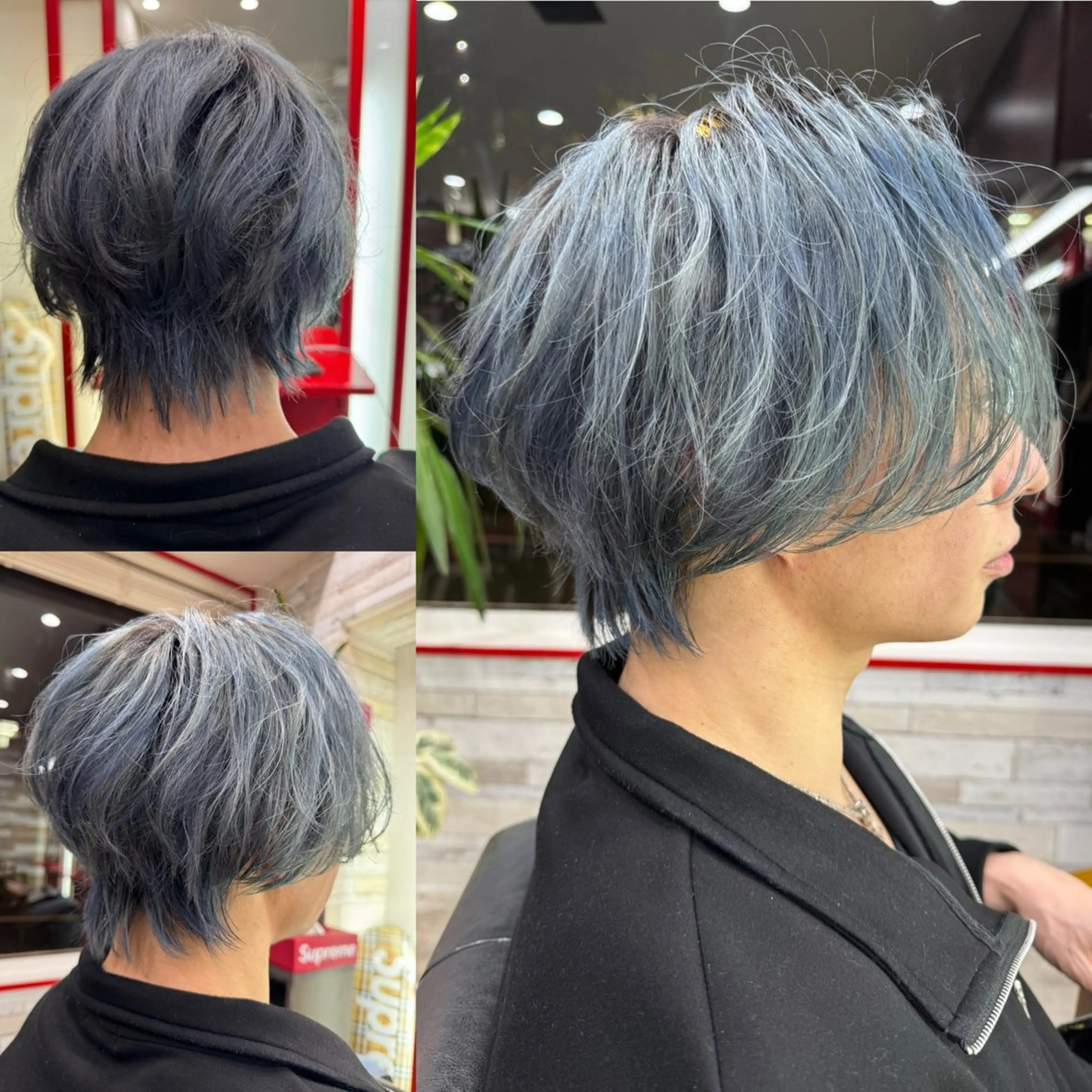 ミディアム カラー メンズ 看板犬がお出迎え◎ 初めてでも安心◎のヘアスタイル