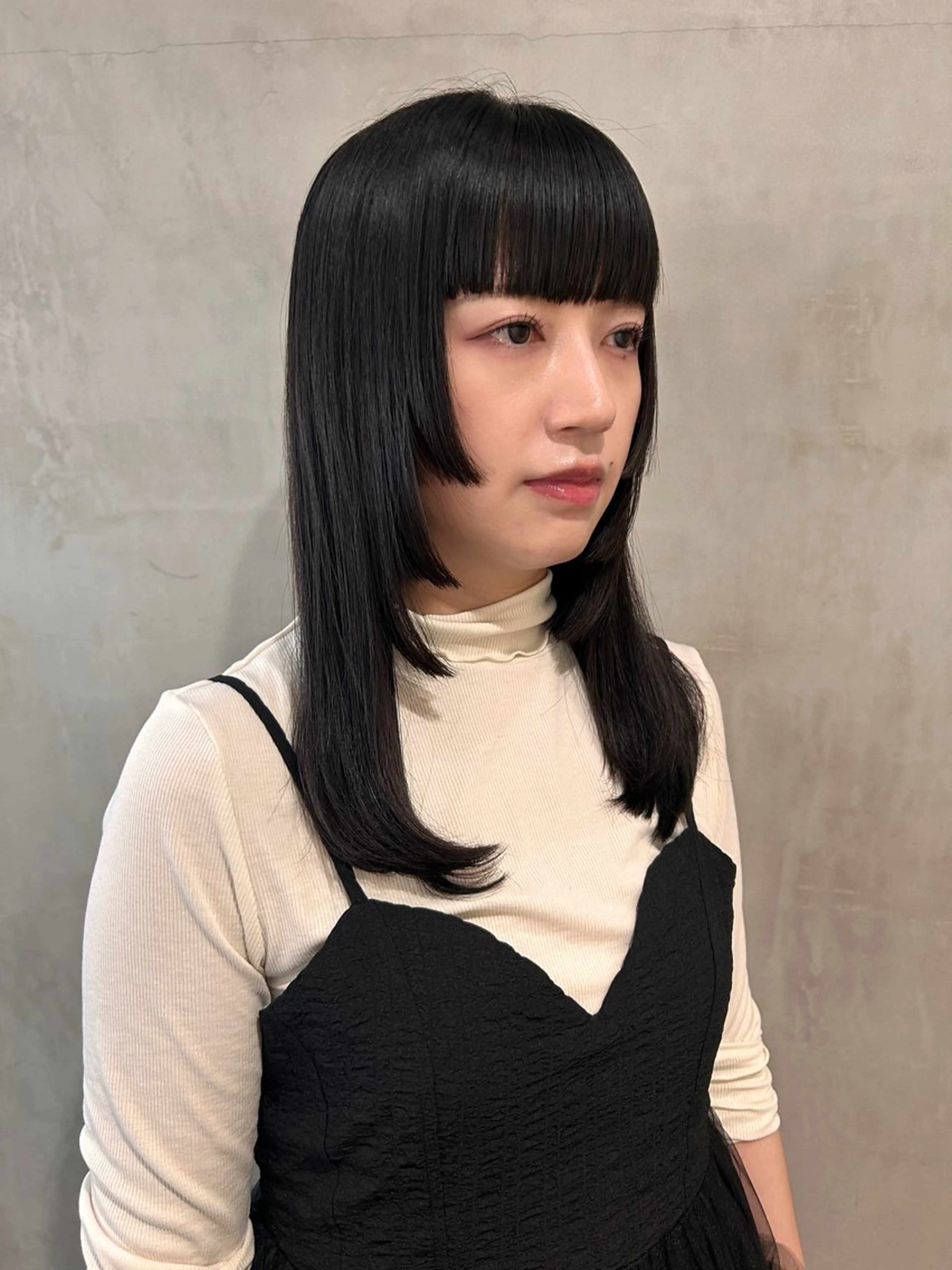 セミロング 姫カット カット 顔まわり/暖色 可愛い特化🎀ゆうなのヘアスタイル