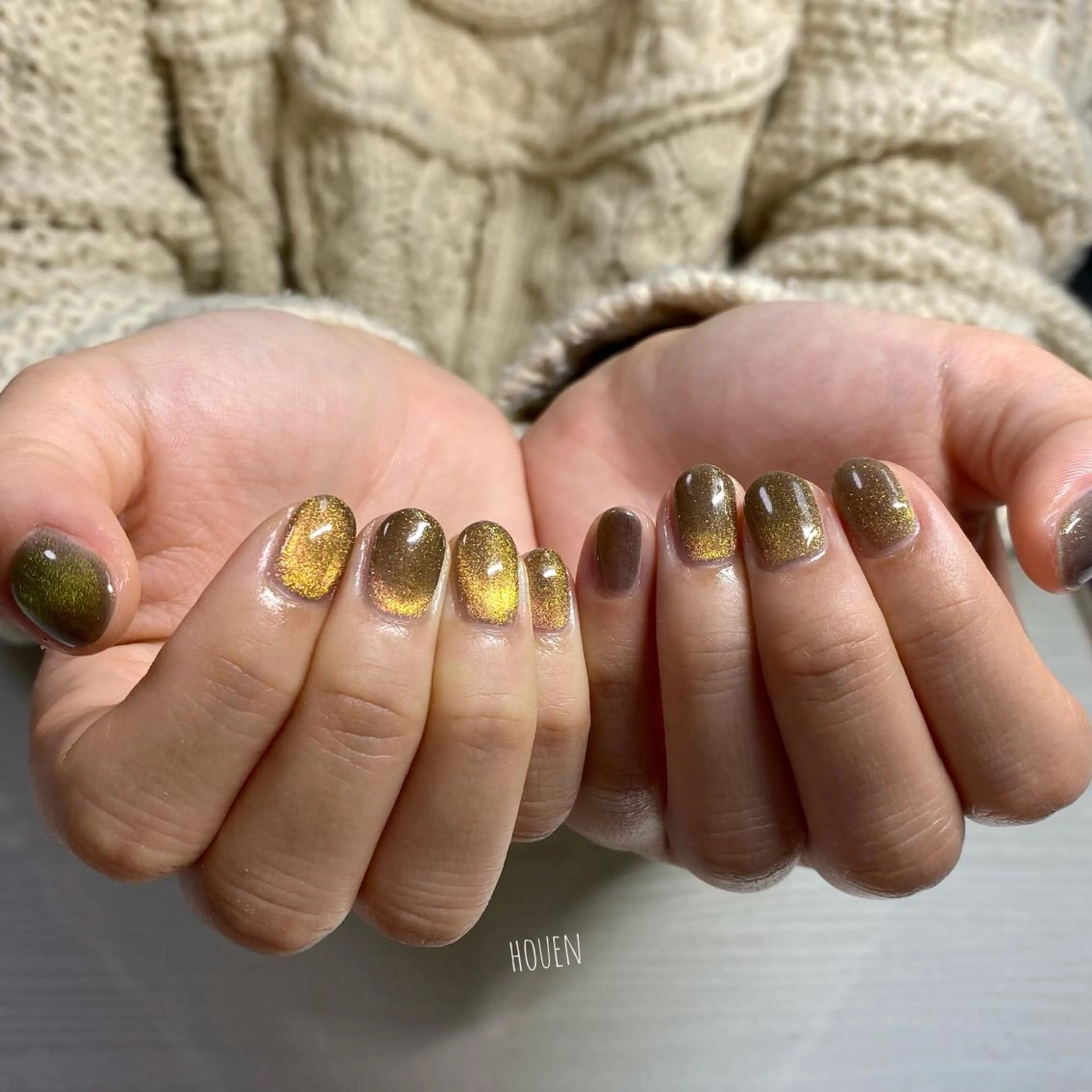 ネイル マグネットネイル I P'ink nail salon所属・I pinknail 韓国風·持ち込み専門のネイルデザイン