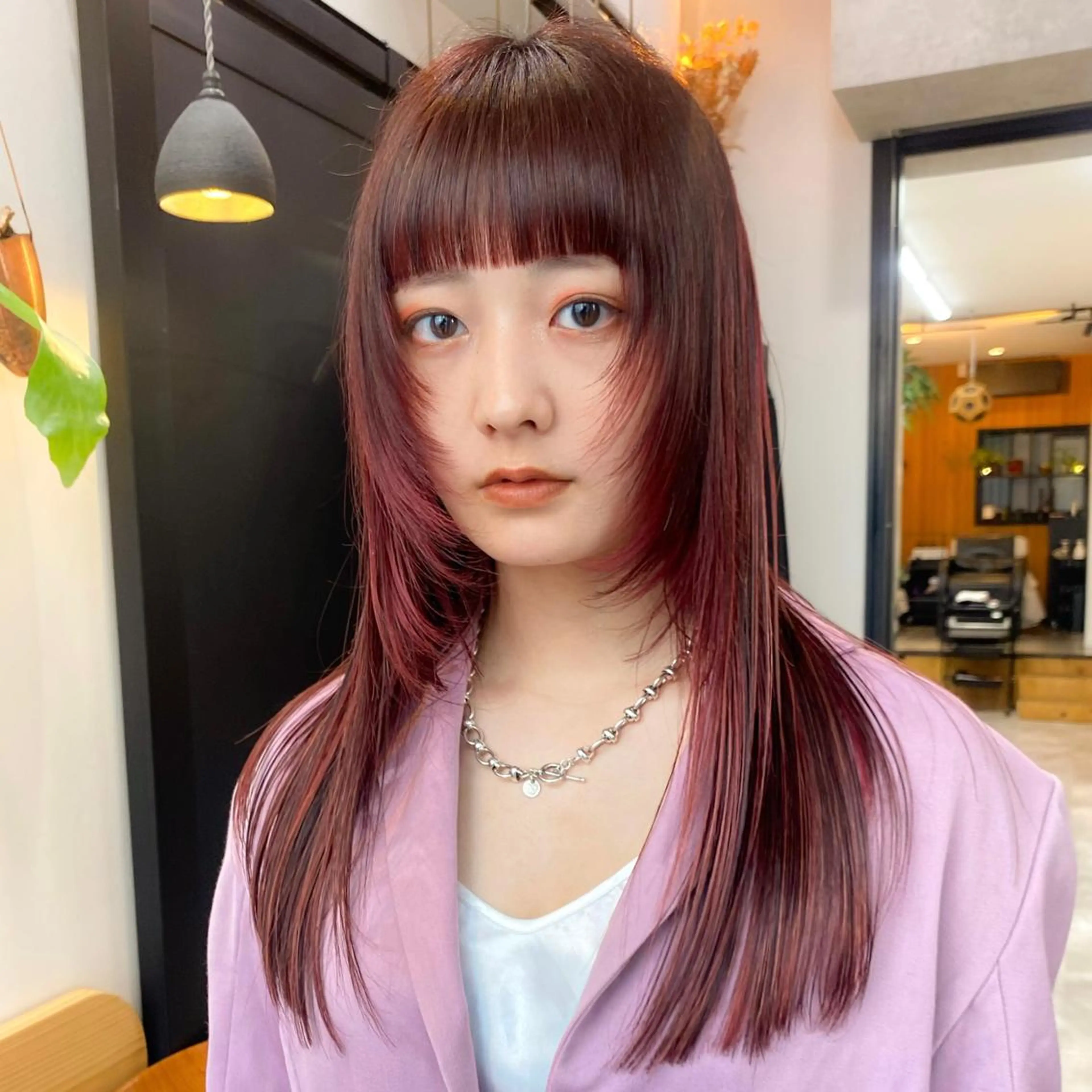 ロング カラー ダウンパーマ 【sity.ザイク】のヘアスタイル