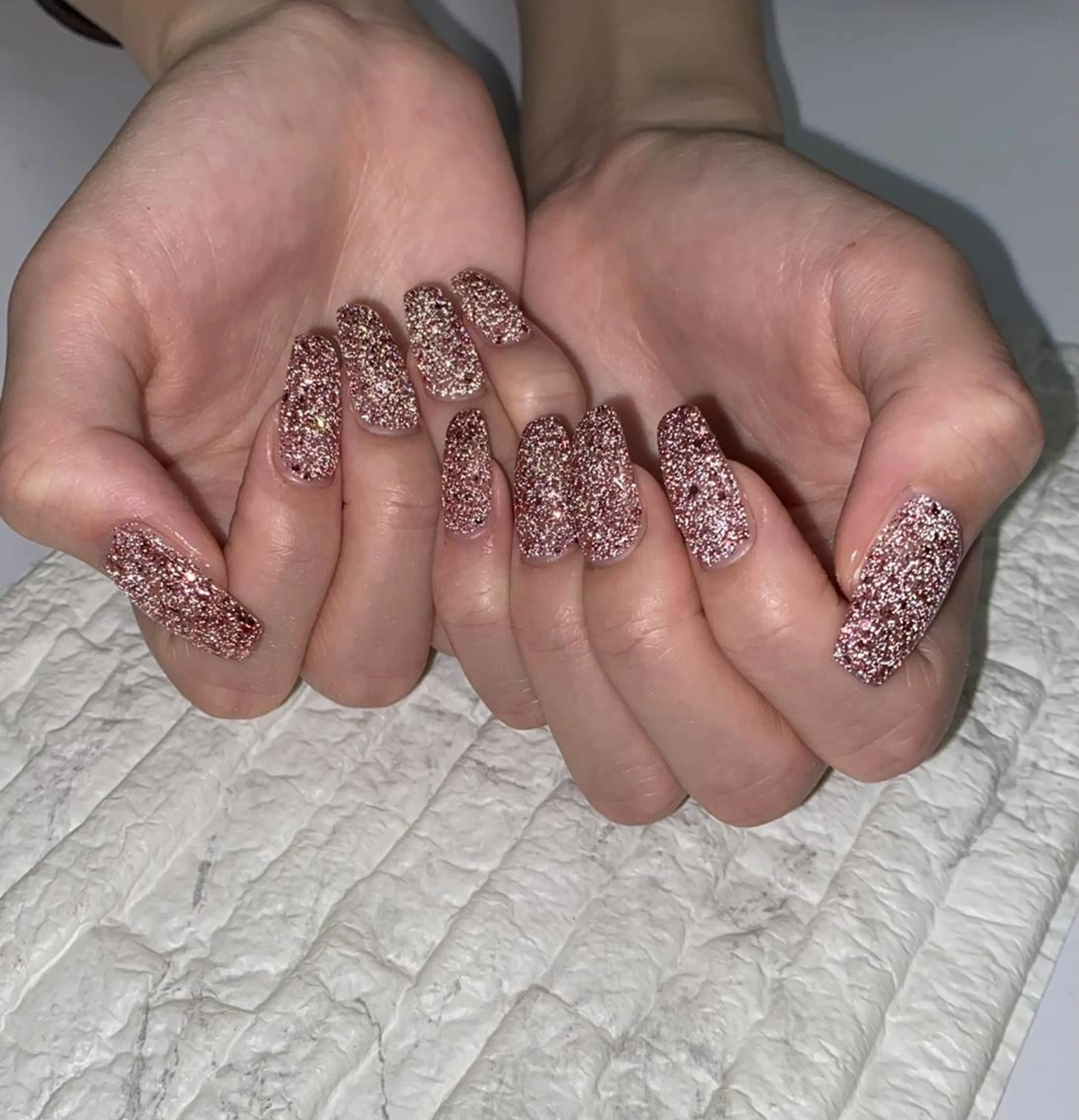 ネイル フラッシュネイル ラメ(グリッター) ワンカラーネイル yochi nailのネイルデザイン