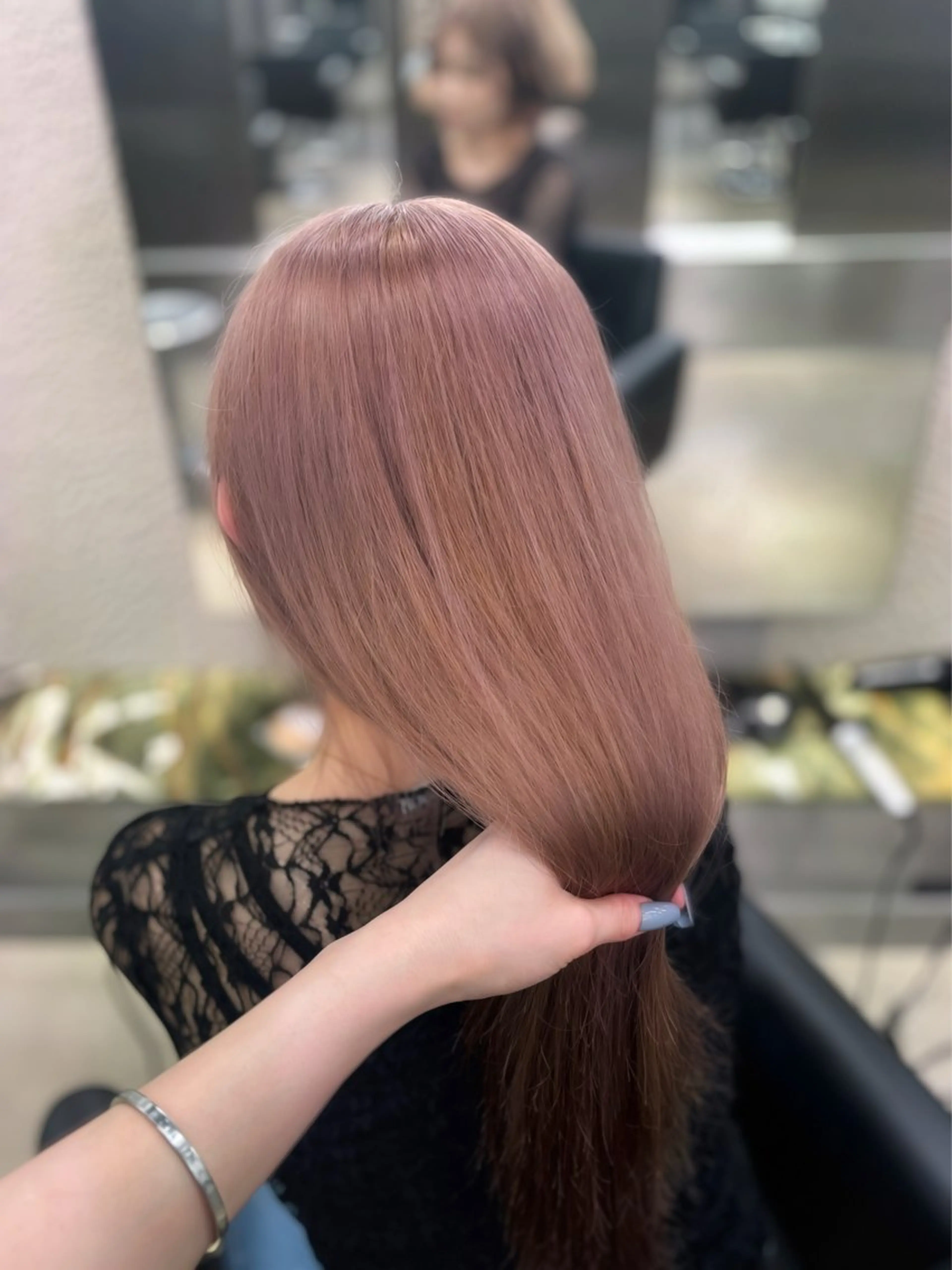 カラー ブラウンカラー ヘアカラー トリートメント PELEsakae さえのヘアスタイル