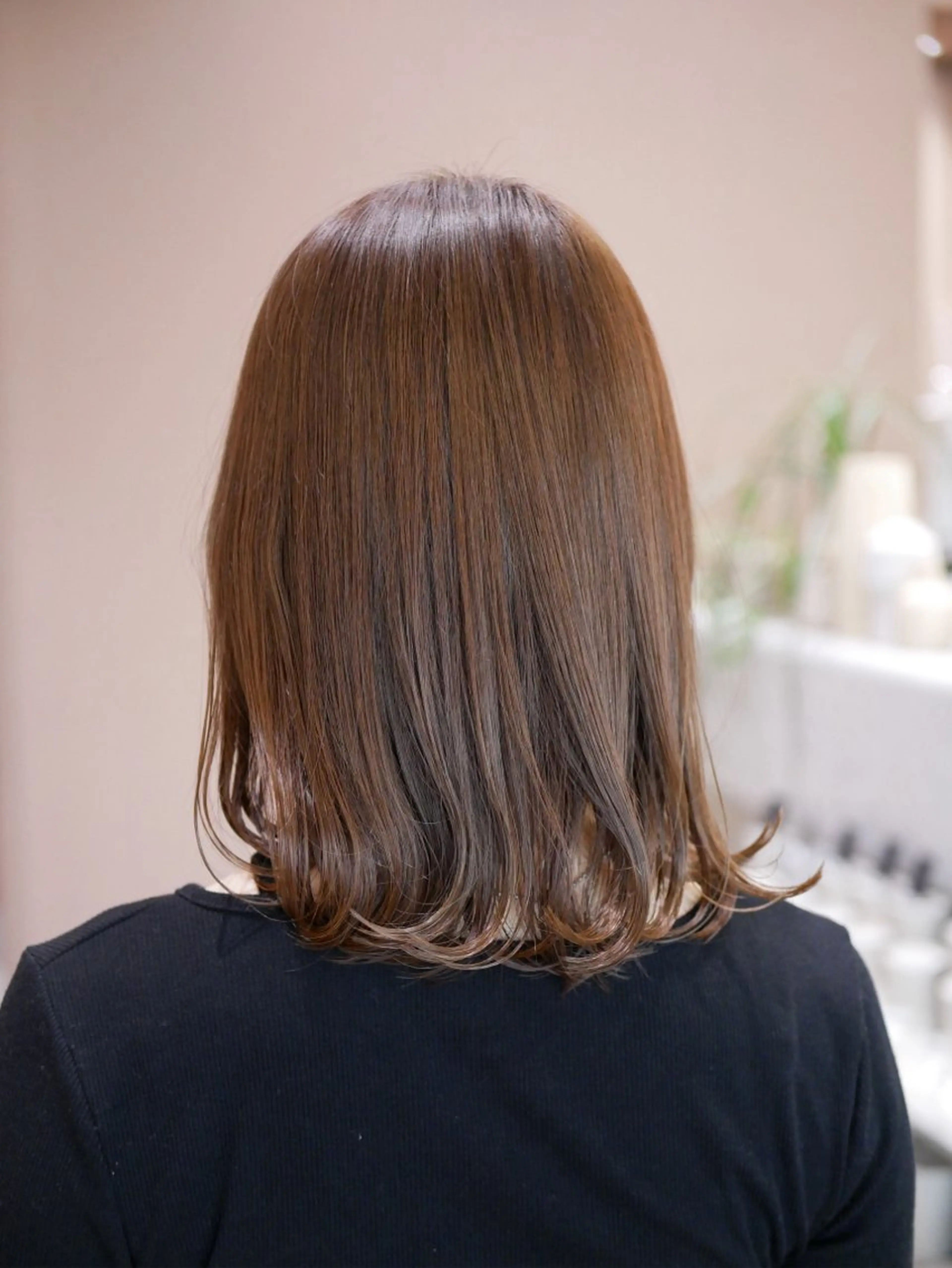 ミディアム ヘアカラー 髪質改善/艶髪特化 /透明感✨️こうめいのヘアスタイル