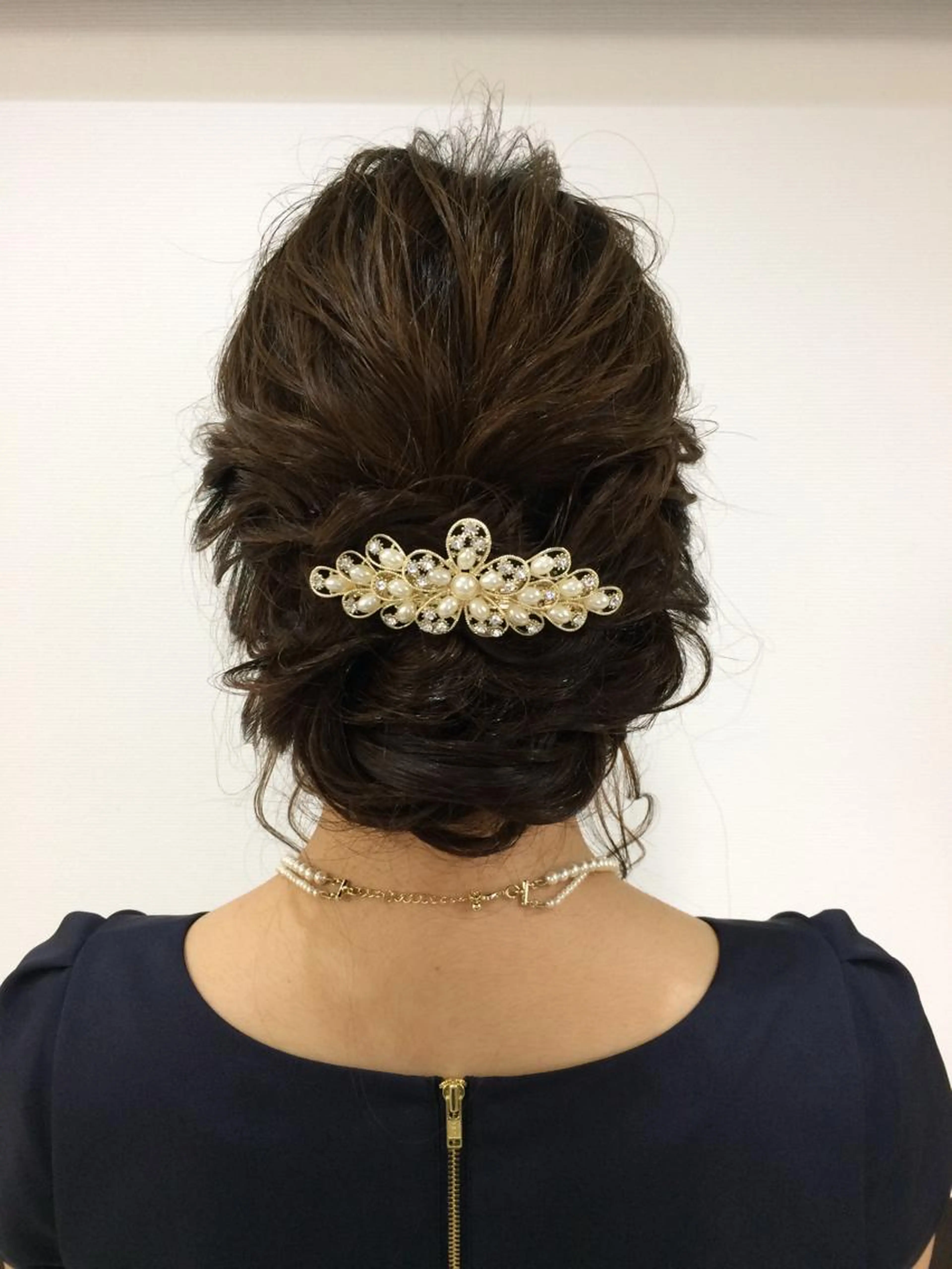 【ゆるくても崩れない】絶妙ヘアセット結婚式、二次会にオススメの写真