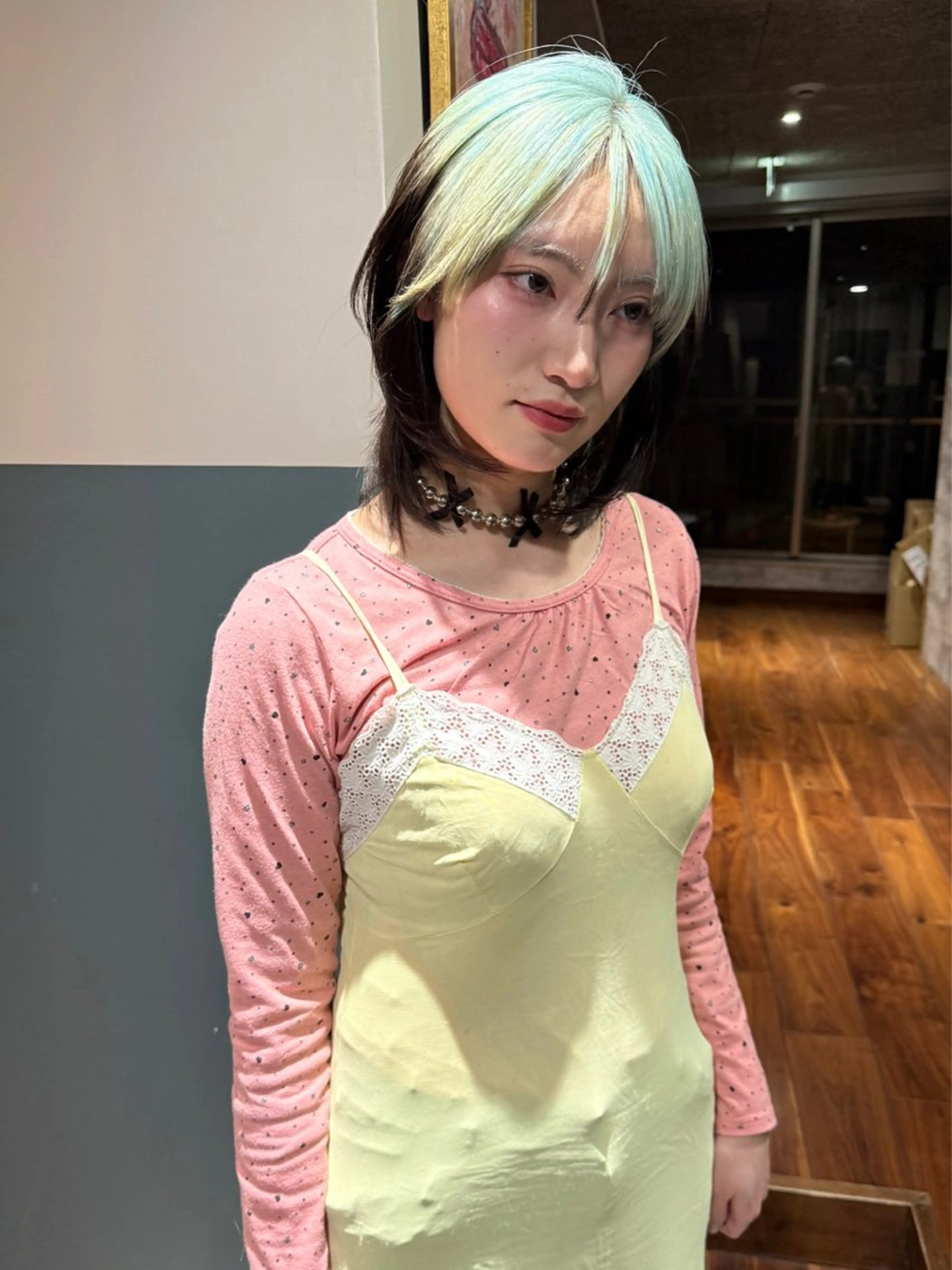 ミディアム カラー 似合わせカット カット ヘアカラー トリートメント mai / linoah˚✧のヘアスタイル